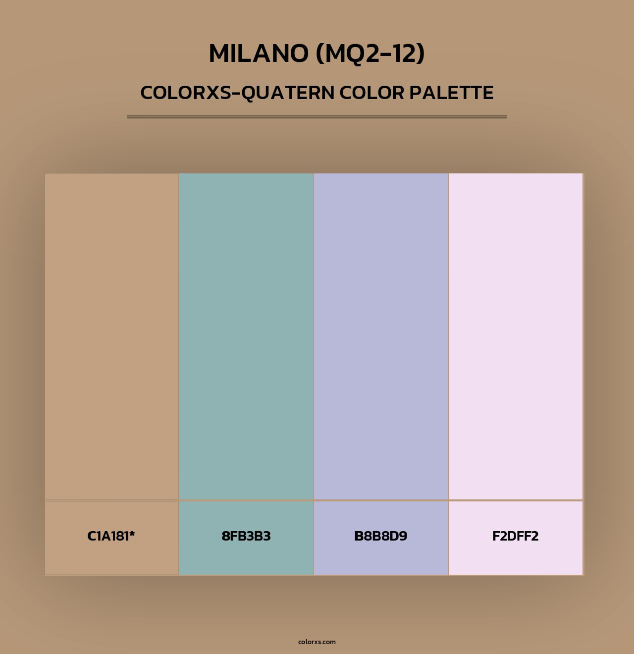 Milano (MQ2-12) - Colorxs Quad Palette