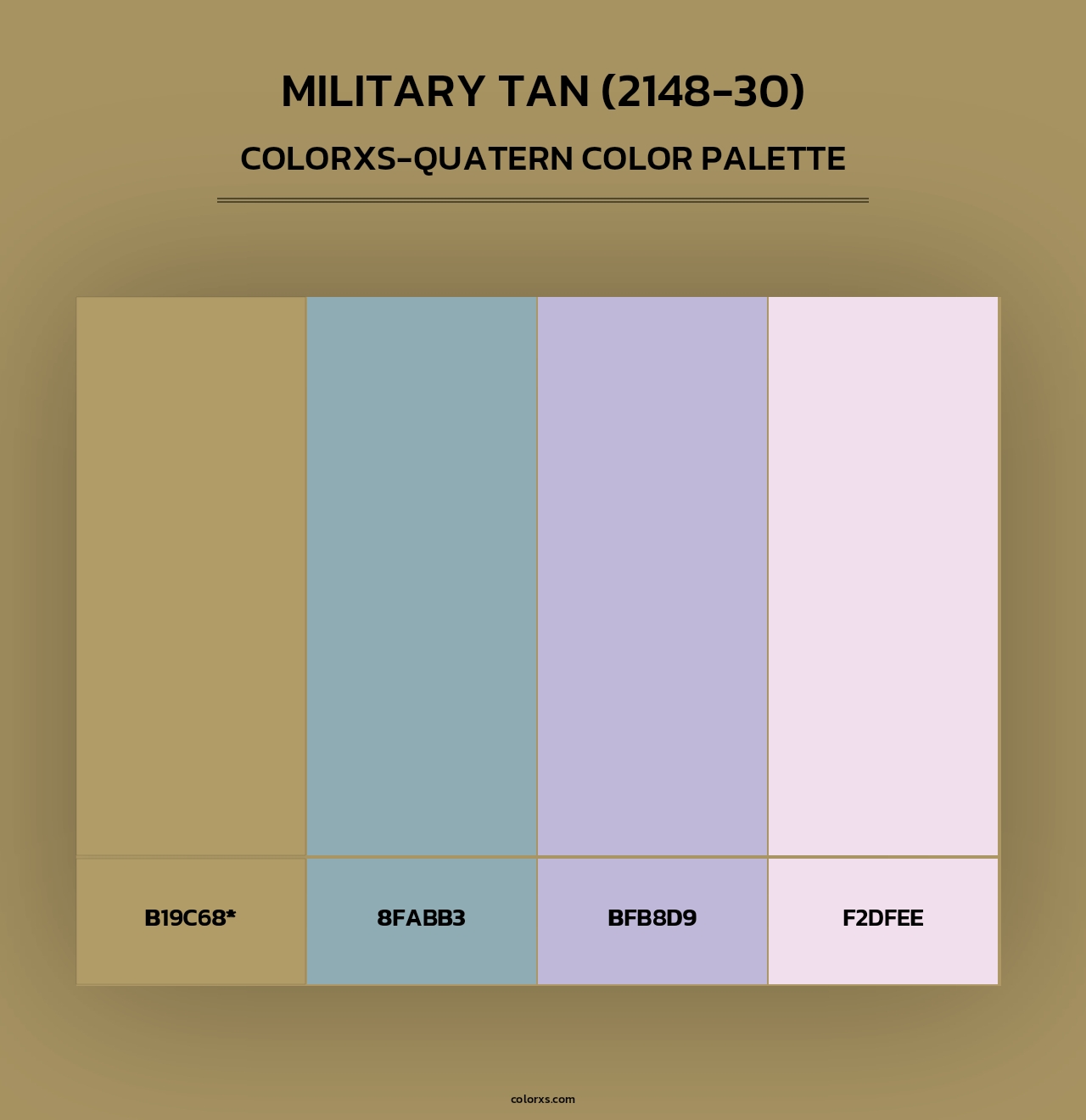 Military Tan (2148-30) - Colorxs Quad Palette