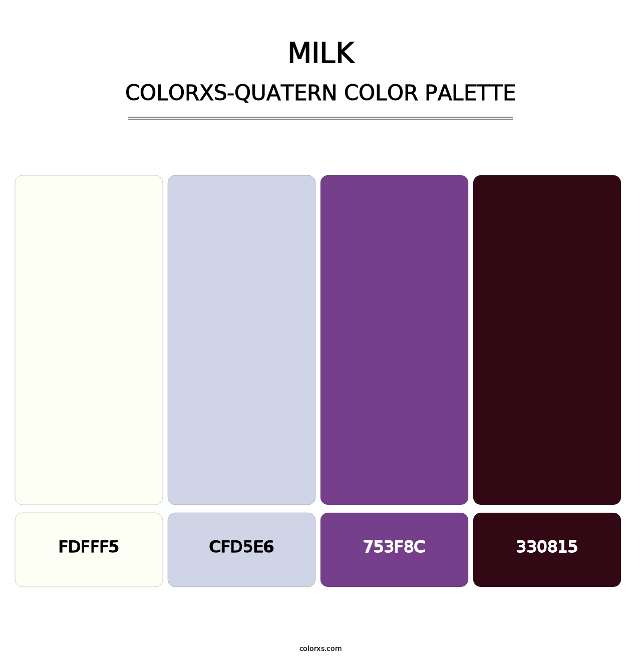 Milk - Colorxs Quatern Palette