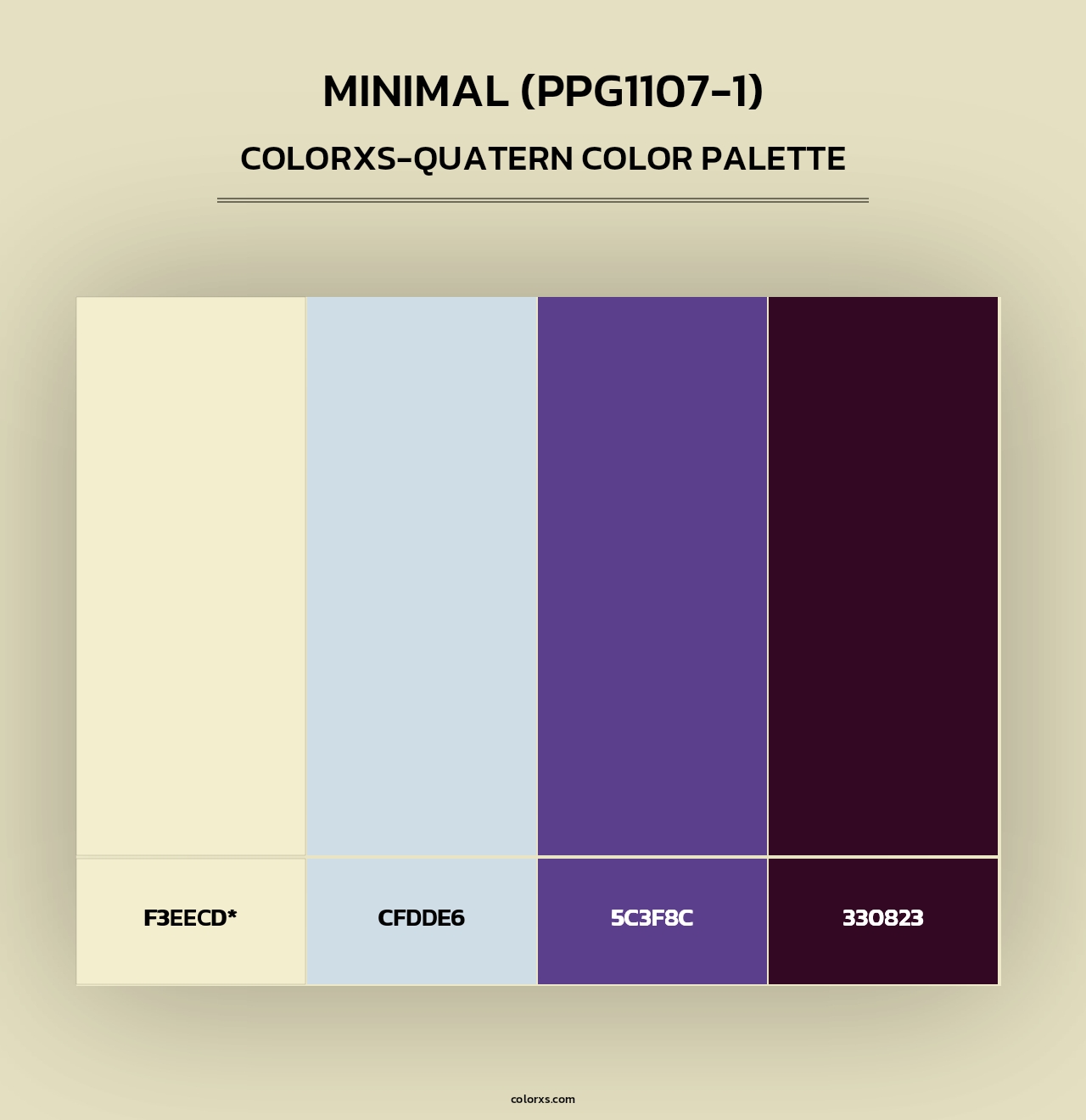 Minimal (PPG1107-1) - Colorxs Quad Palette