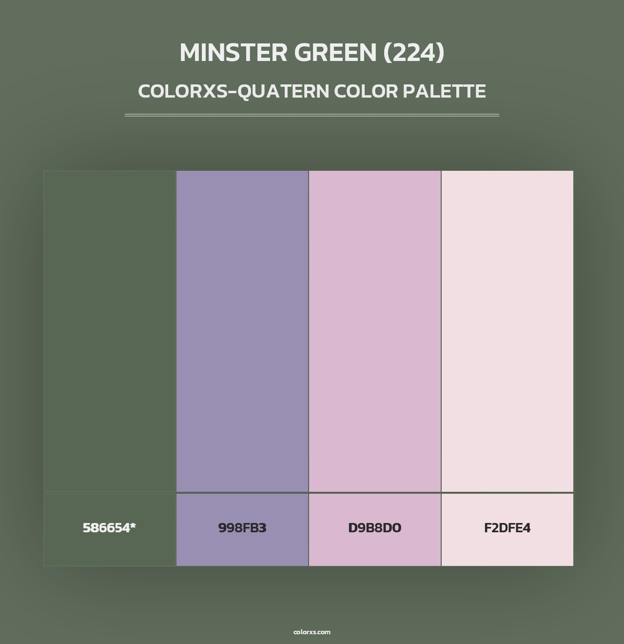 Minster Green (224) - Colorxs Quad Palette