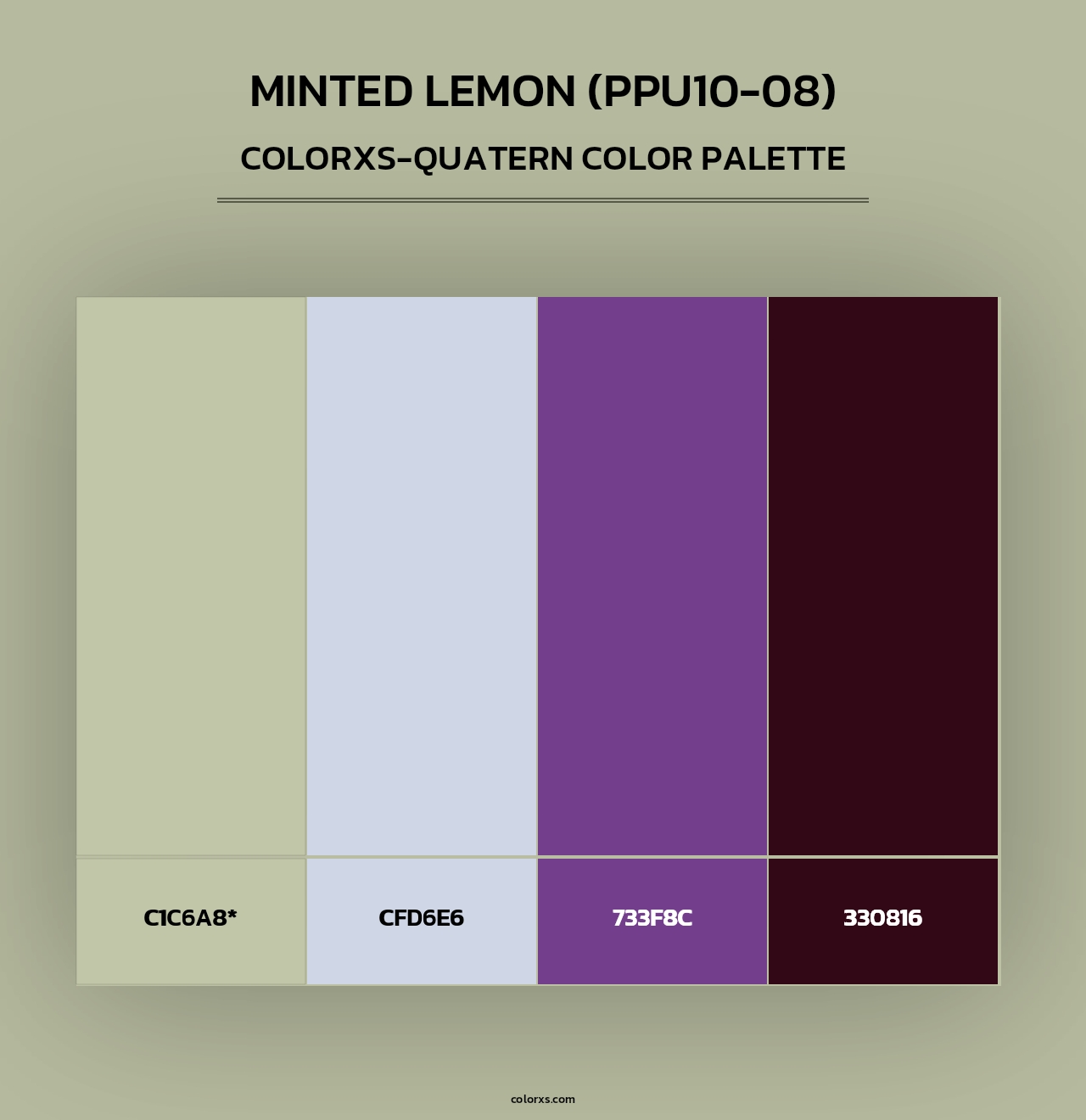 Minted Lemon (PPU10-08) - Colorxs Quad Palette
