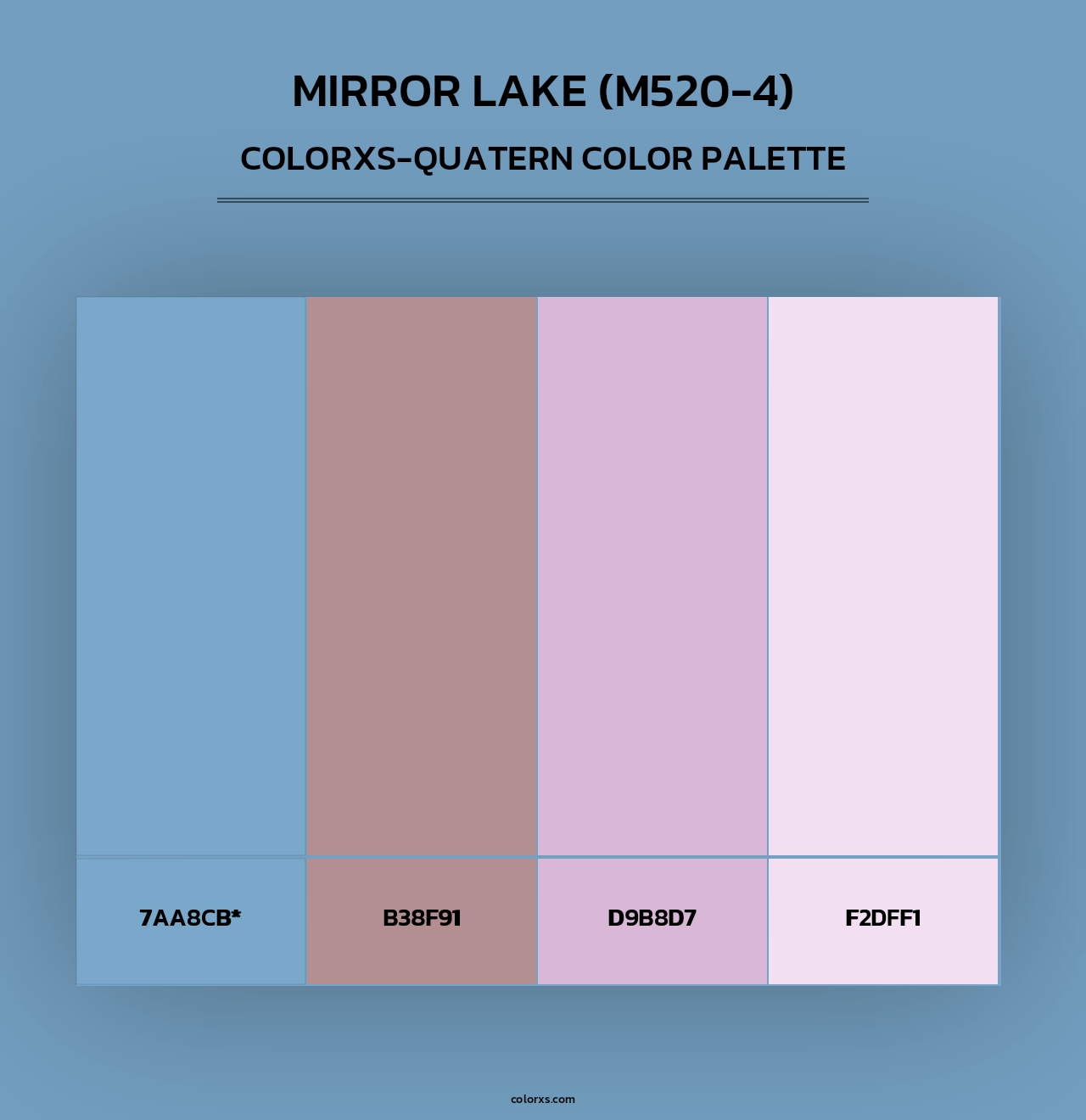 Mirror Lake (M520-4) - Colorxs Quad Palette