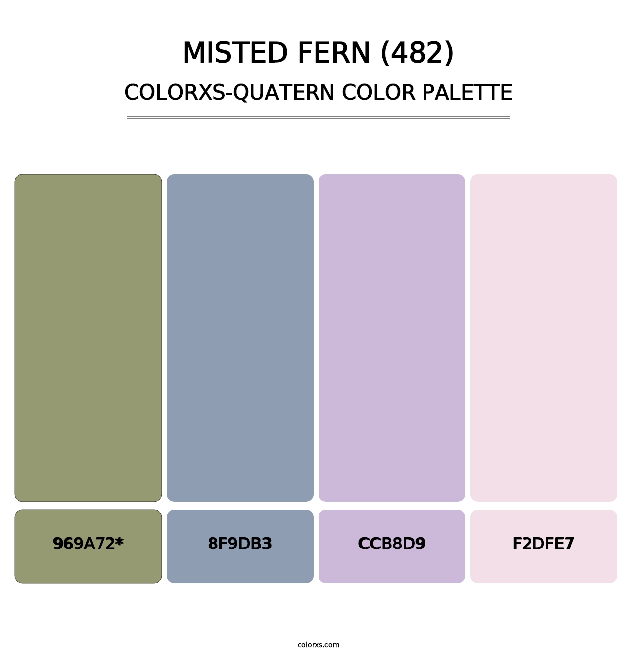 Misted Fern (482) - Colorxs Quatern Palette