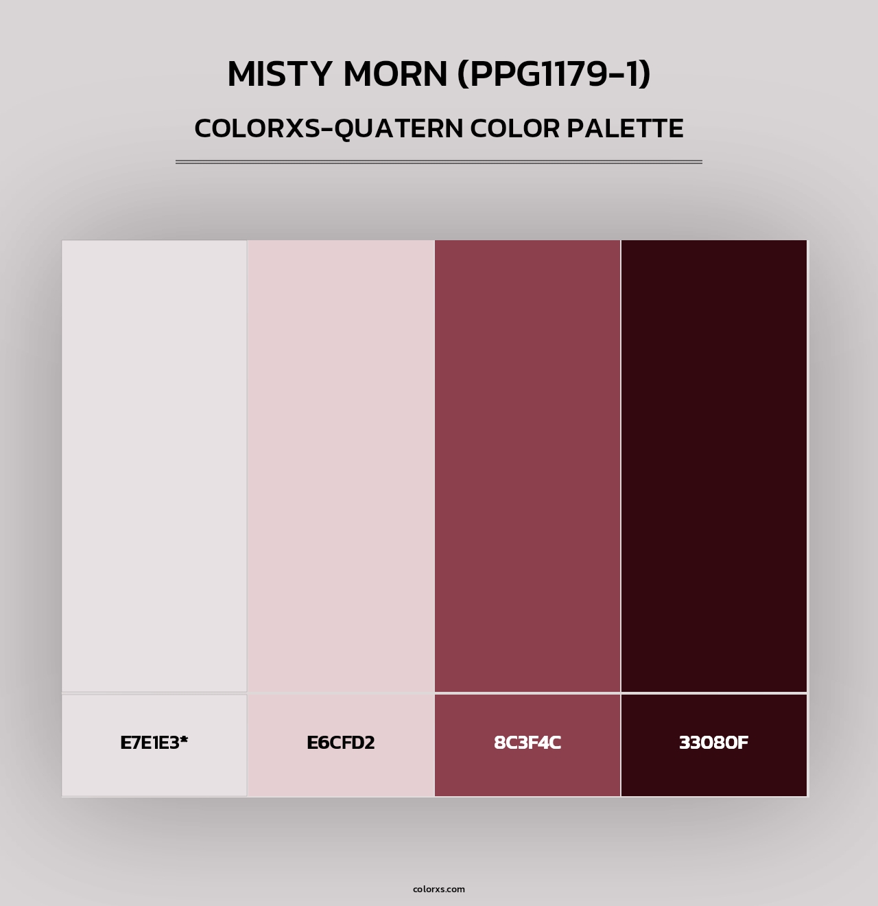 Misty Morn (PPG1179-1) - Colorxs Quad Palette