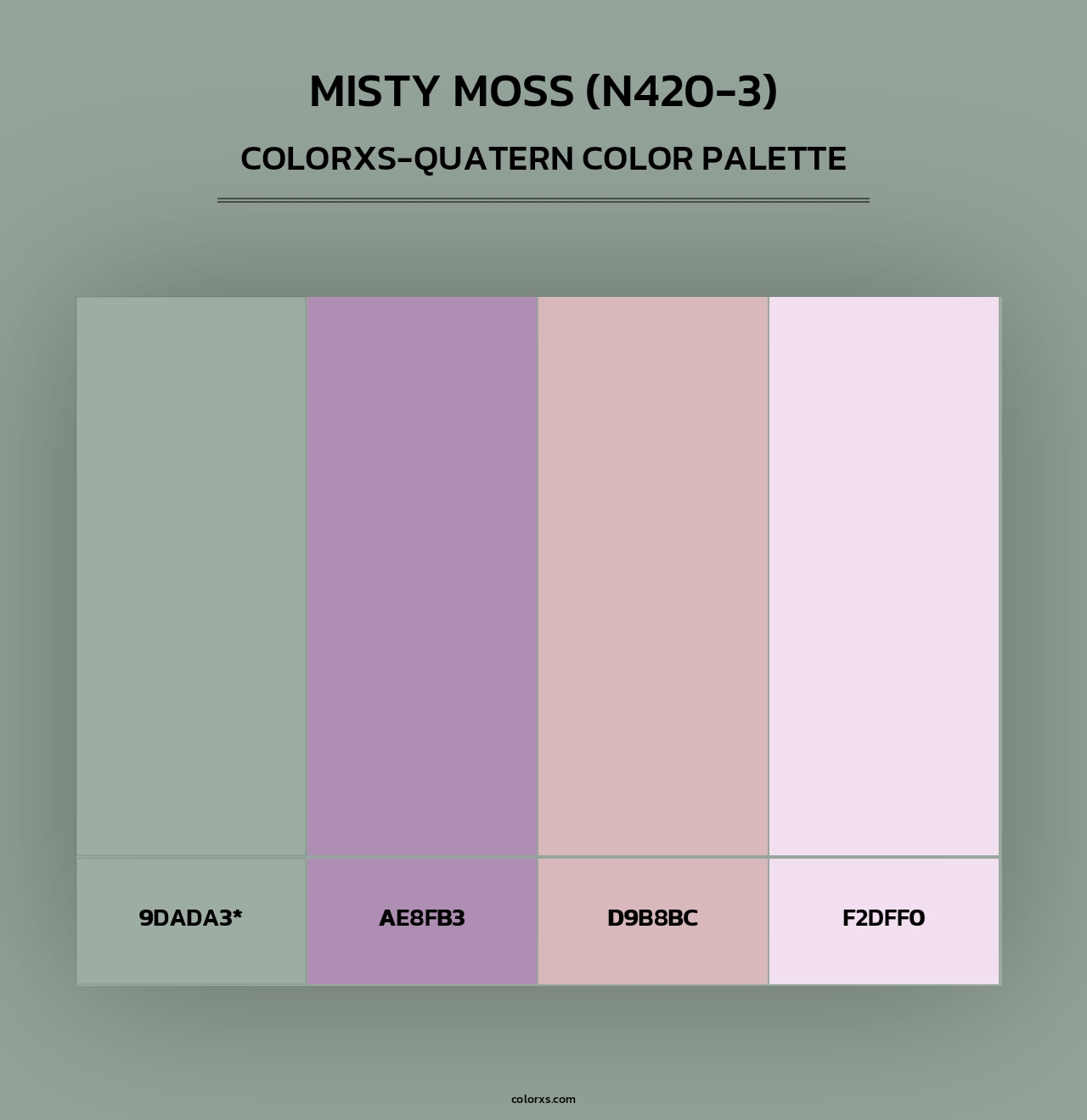 Misty Moss (N420-3) - Colorxs Quad Palette