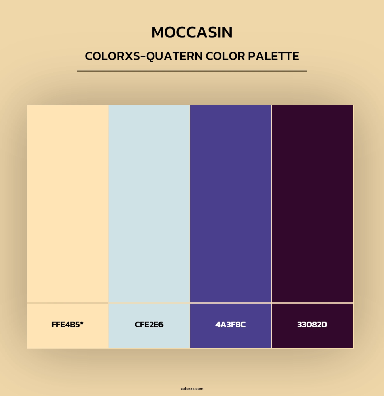 Moccasin - Colorxs Quad Palette