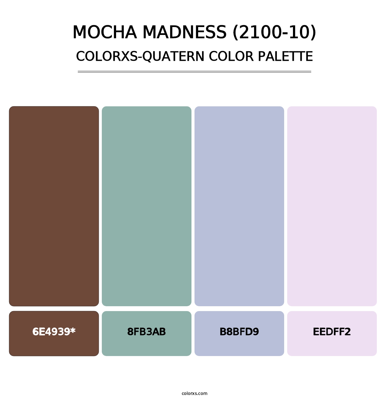 Mocha Madness (2100-10) - Colorxs Quatern Palette