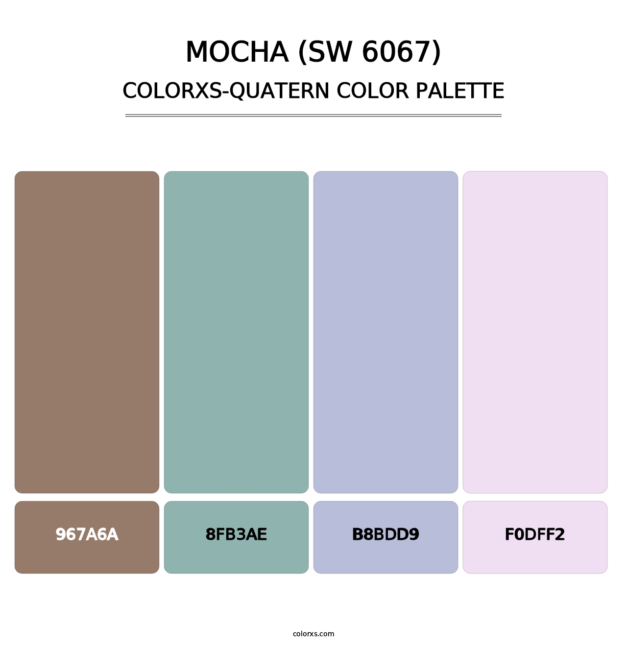 Mocha (SW 6067) - Colorxs Quatern Palette