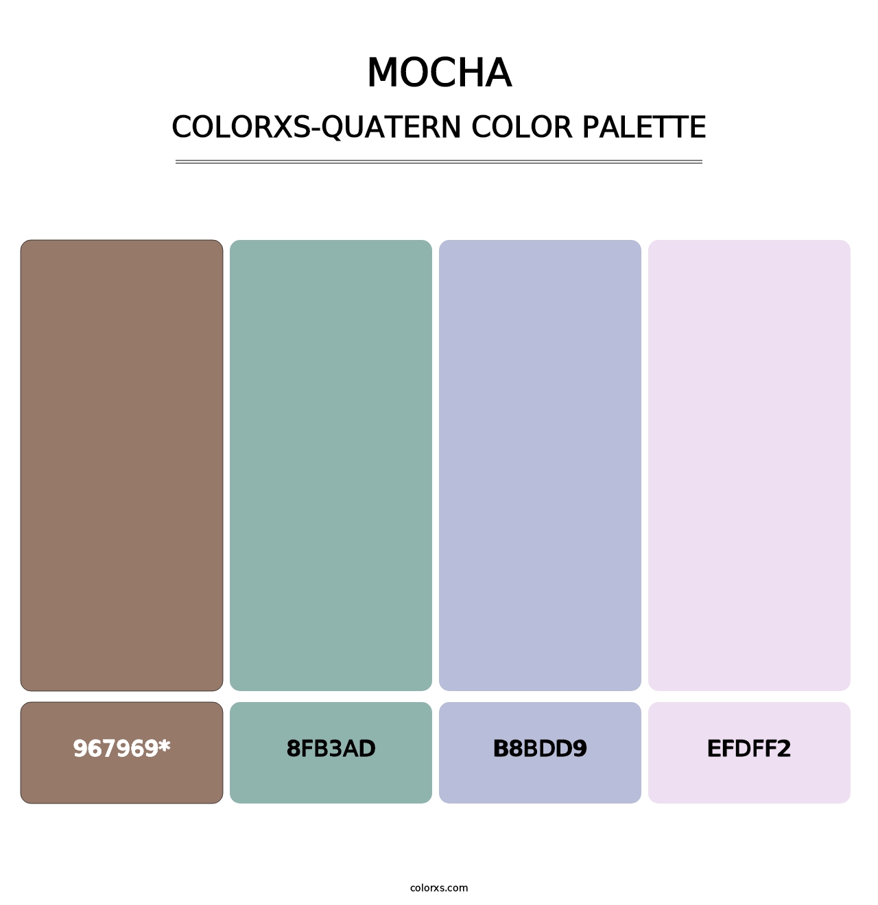 Mocha - Colorxs Quatern Palette