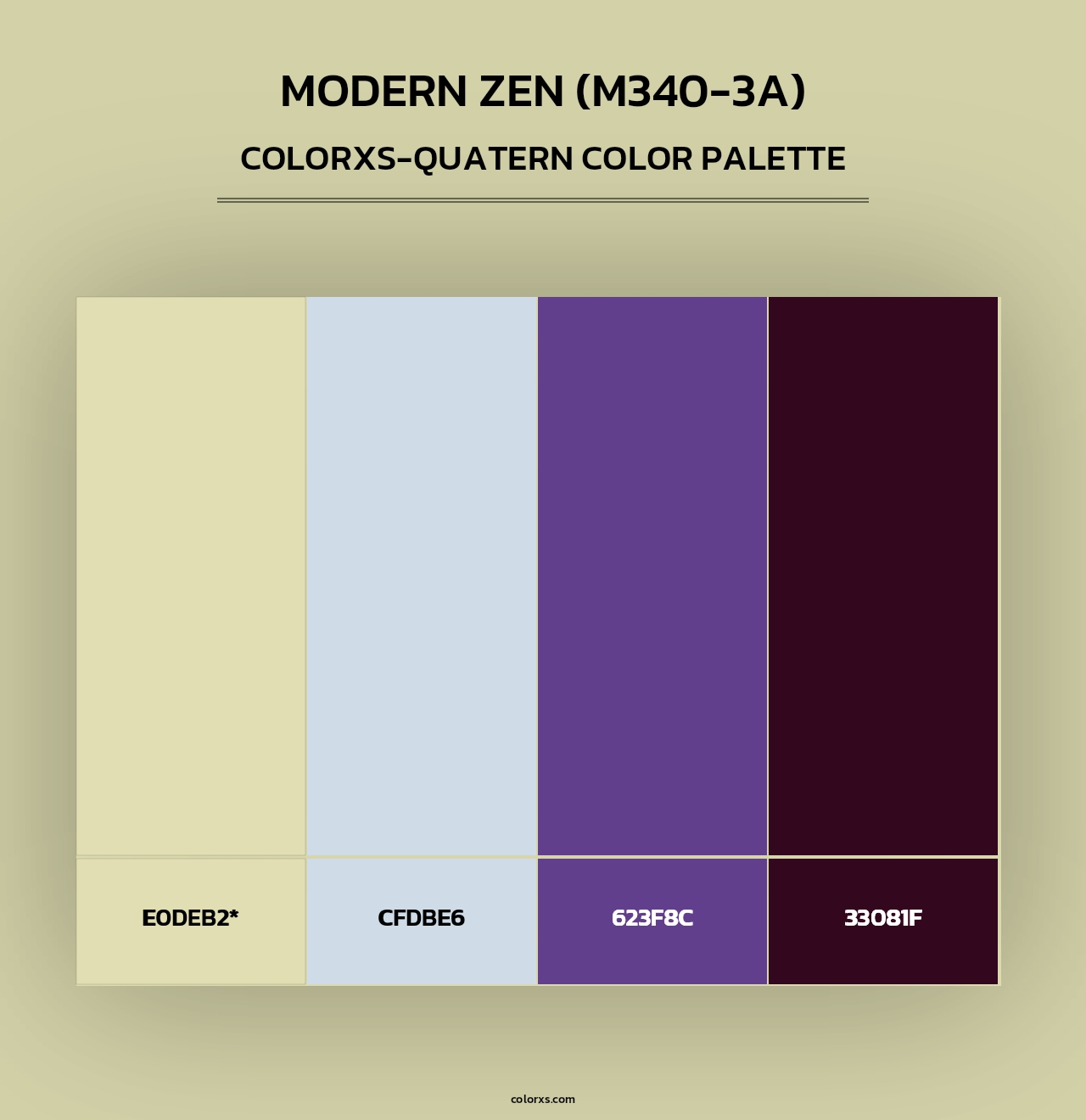 Modern Zen (M340-3A) - Colorxs Quad Palette