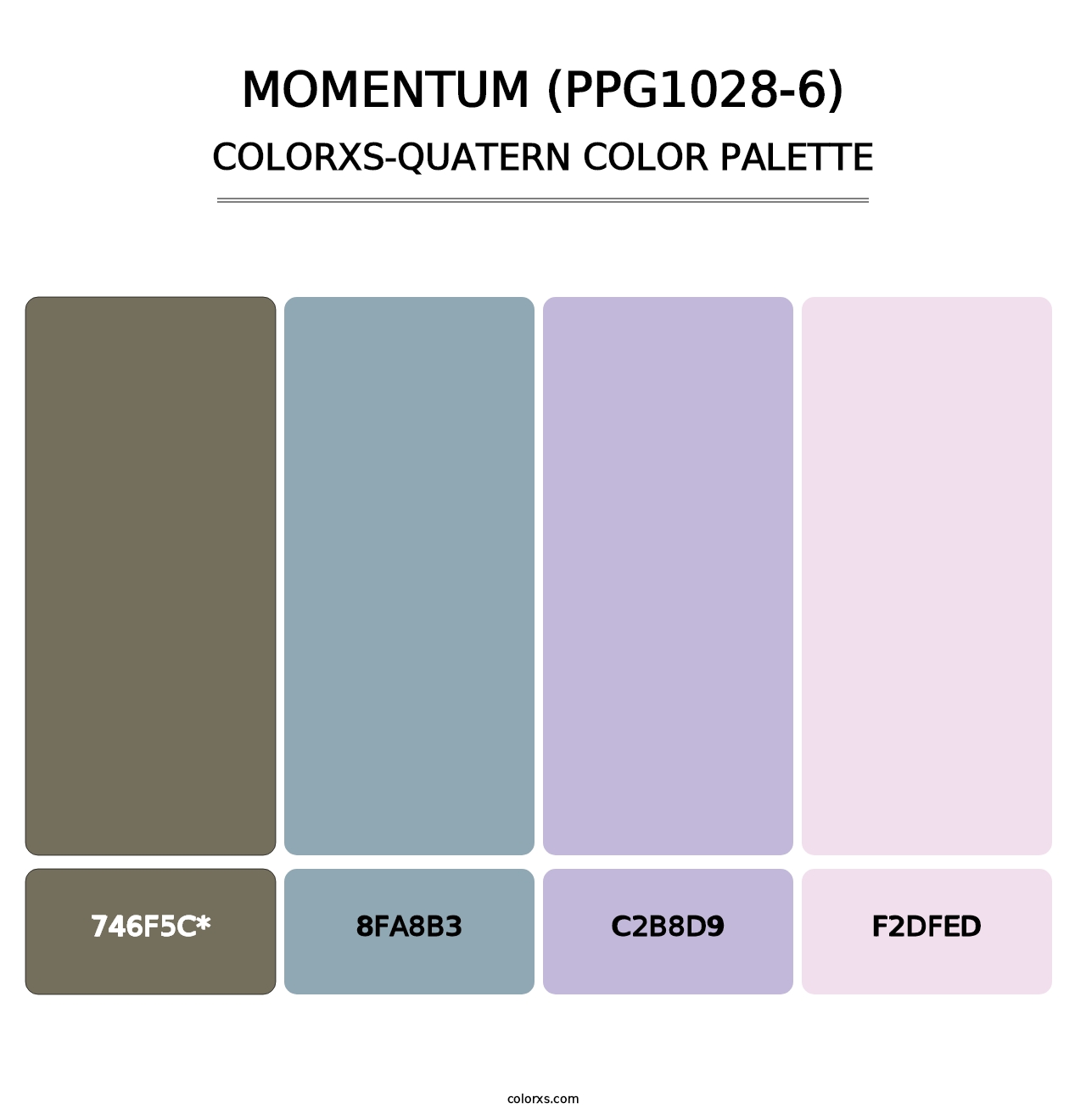 Momentum (PPG1028-6) - Colorxs Quatern Palette