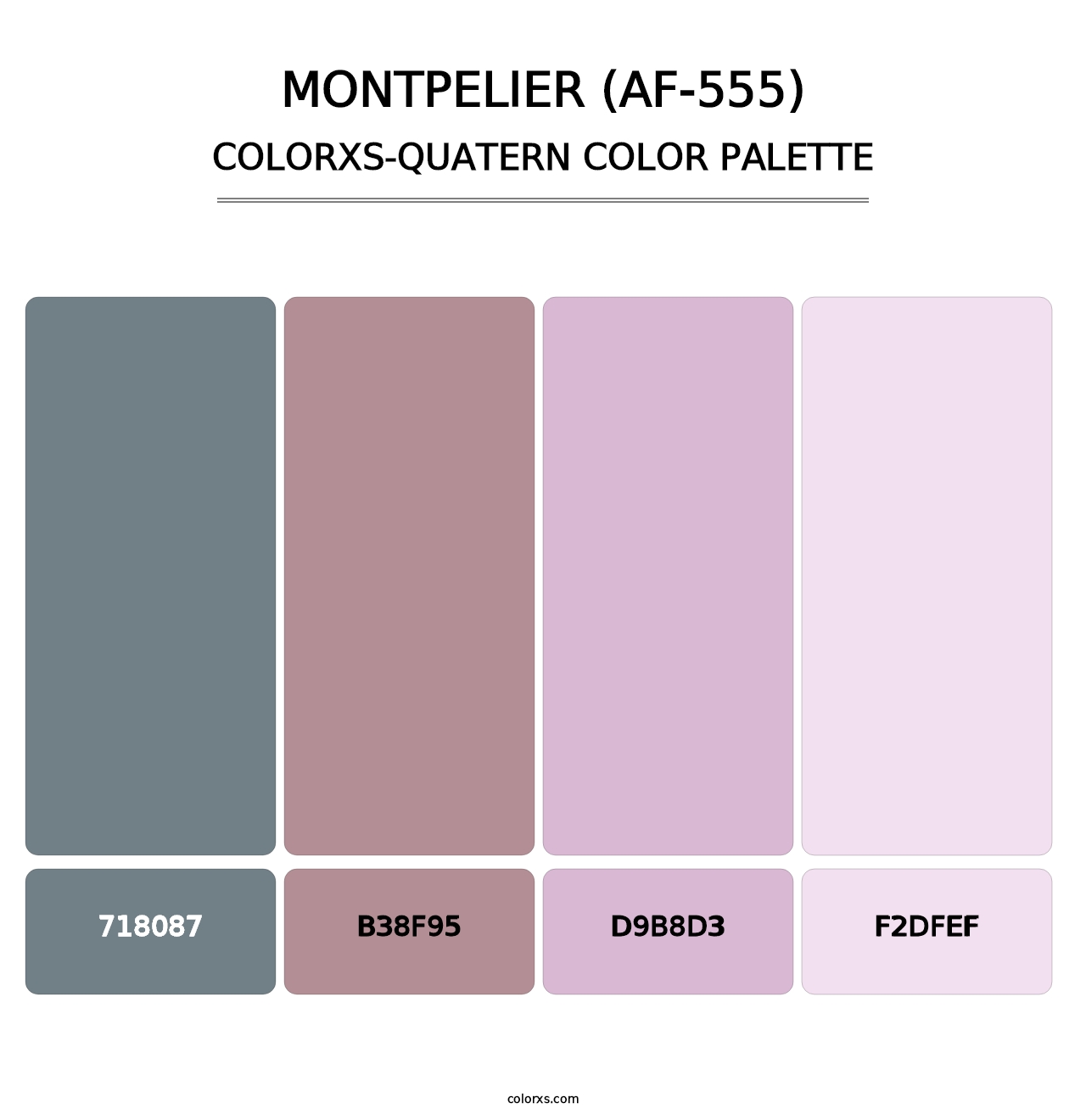 Montpelier (AF-555) - Colorxs Quatern Palette