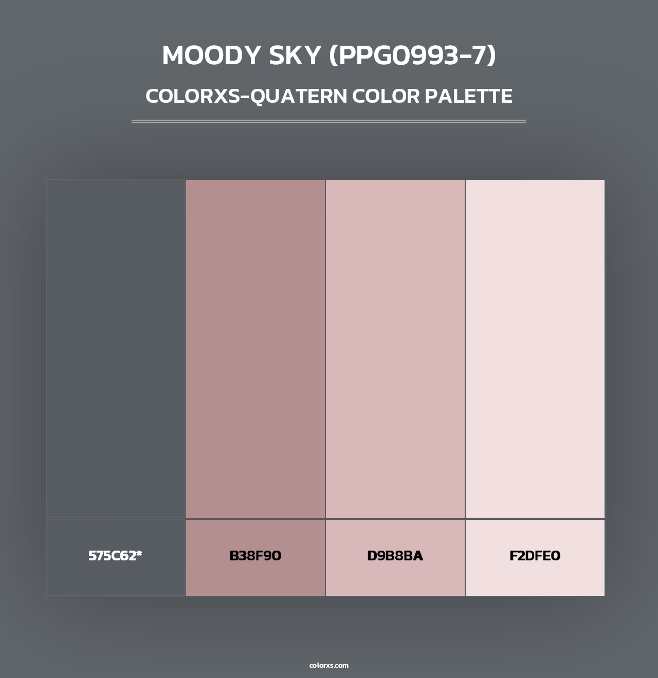 Moody Sky (PPG0993-7) - Colorxs Quad Palette