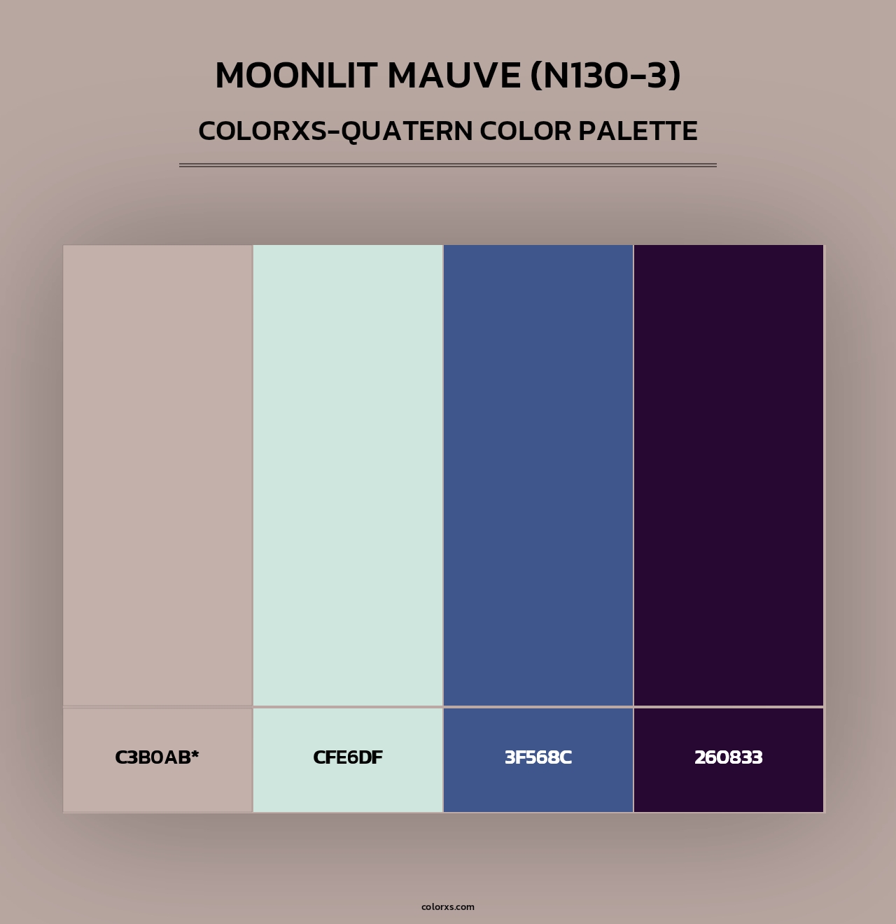Moonlit Mauve (N130-3) - Colorxs Quad Palette