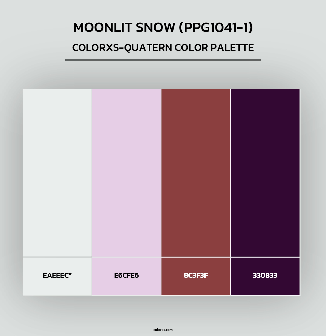 Moonlit Snow (PPG1041-1) - Colorxs Quad Palette