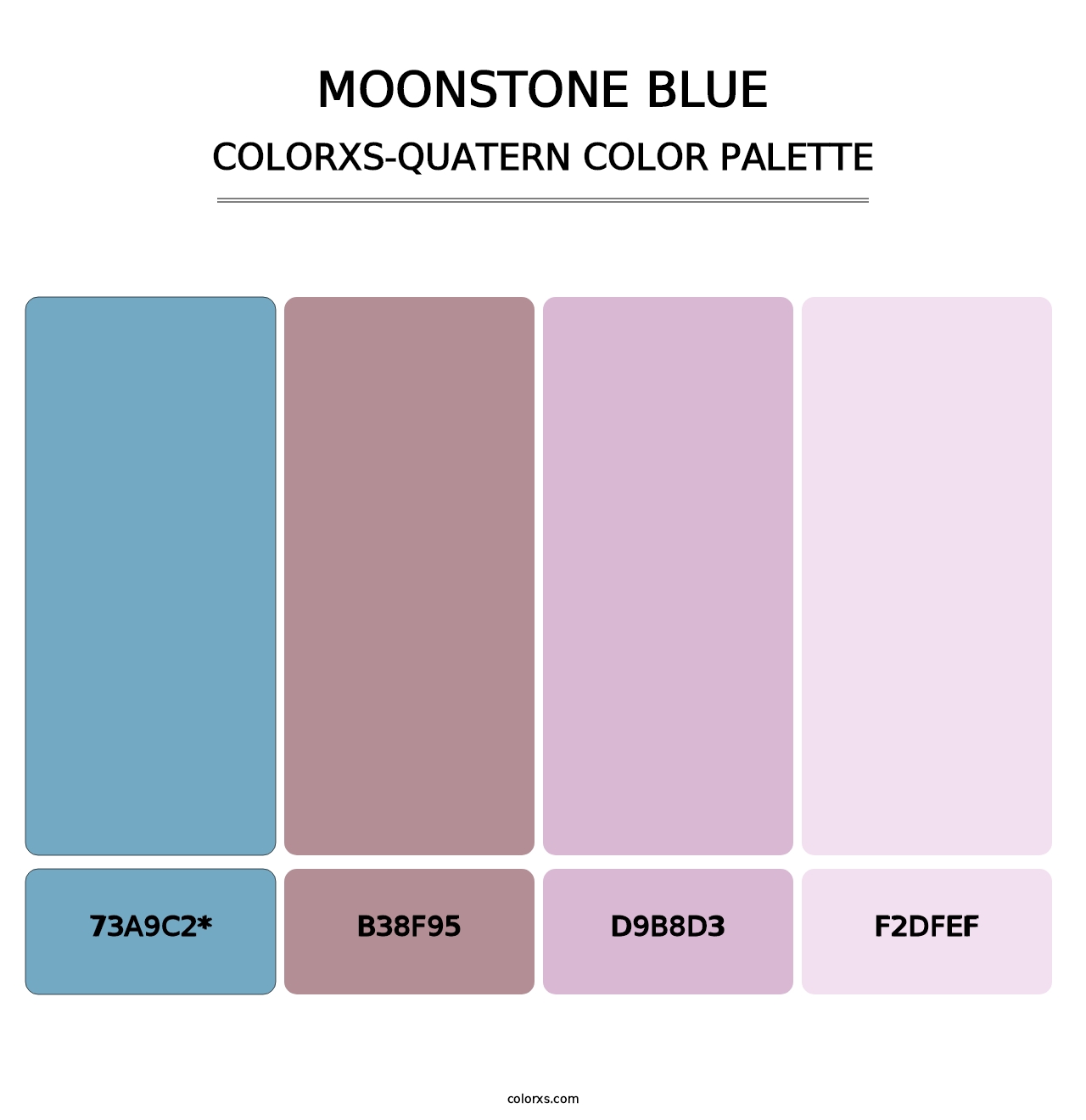 Moonstone Blue - Colorxs Quatern Palette