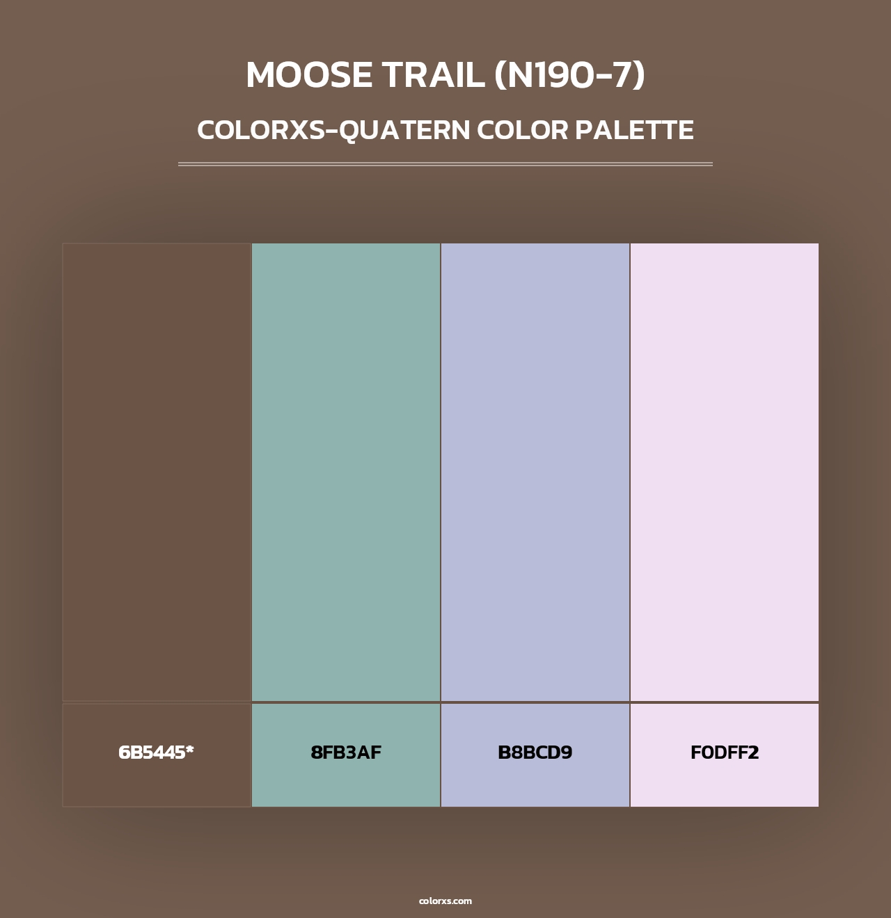 Moose Trail (N190-7) - Colorxs Quad Palette