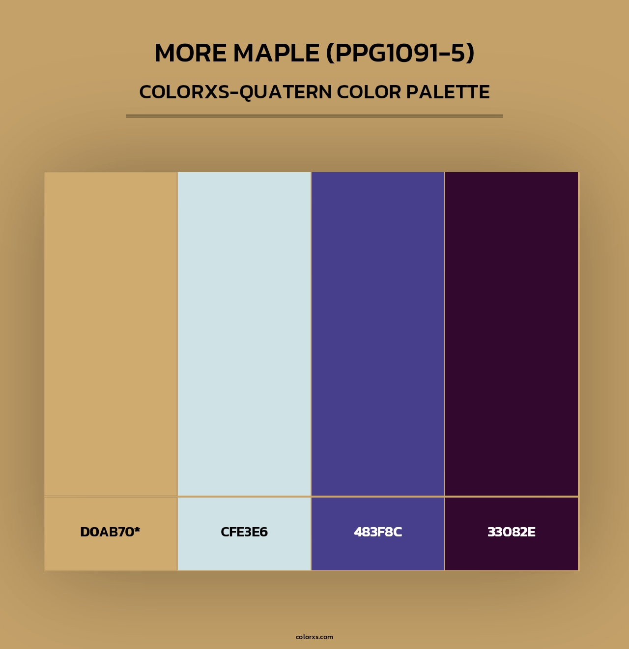 More Maple (PPG1091-5) - Colorxs Quad Palette