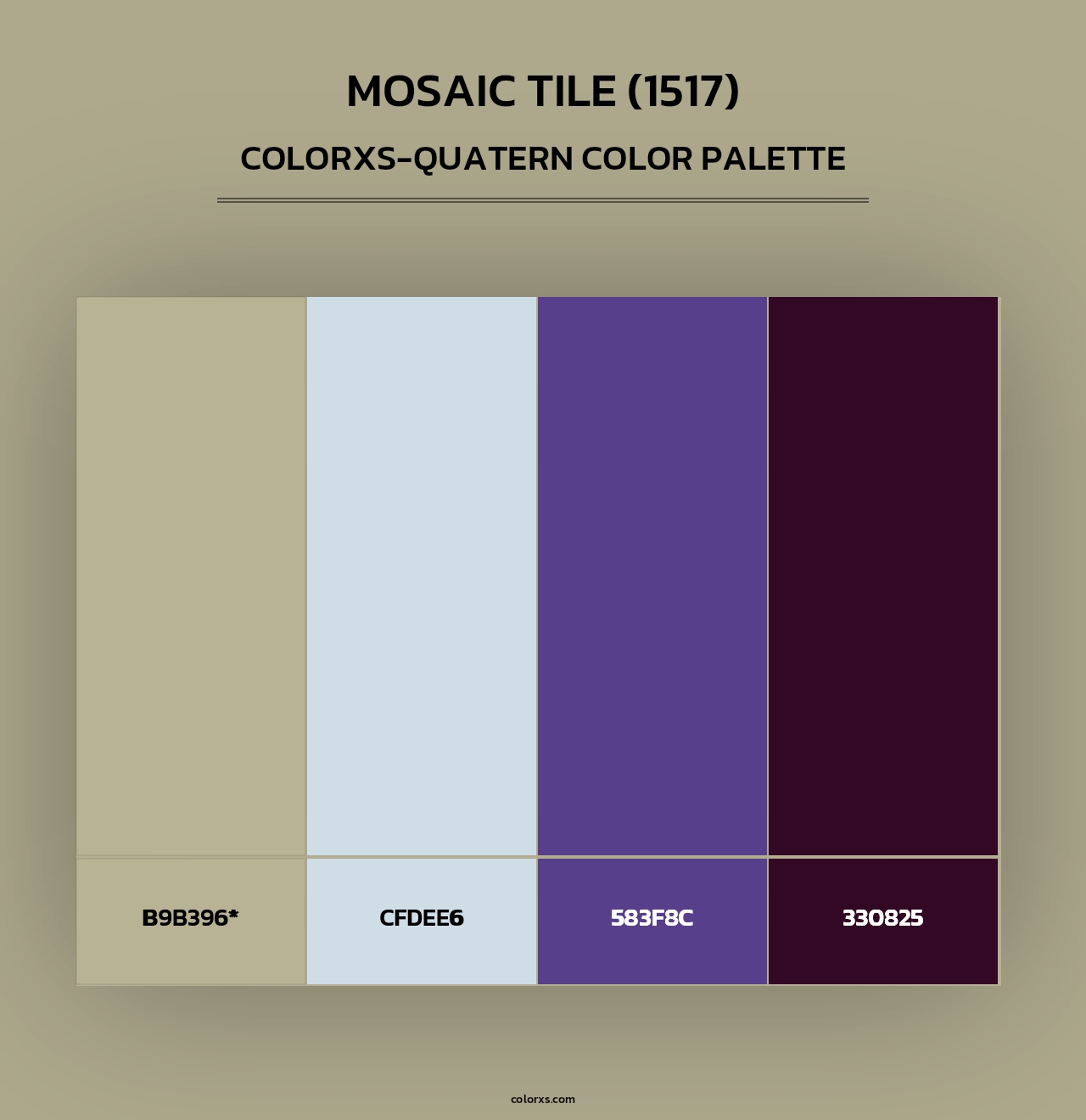 Mosaic Tile (1517) - Colorxs Quad Palette