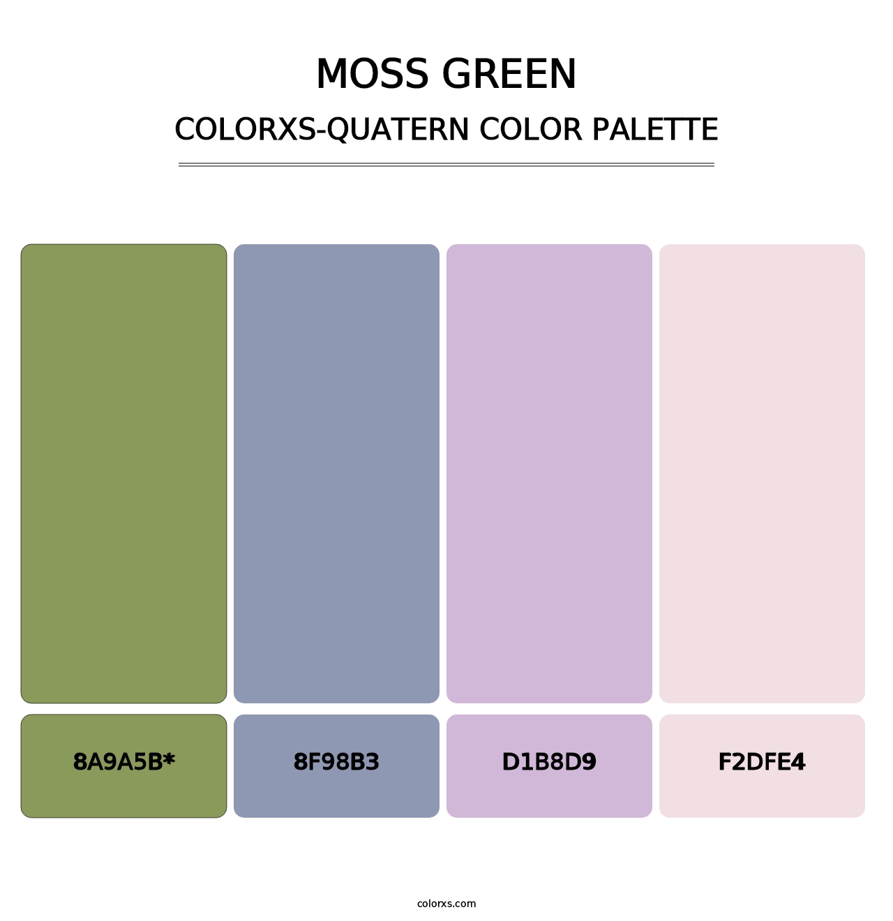 Moss Green - Colorxs Quatern Palette