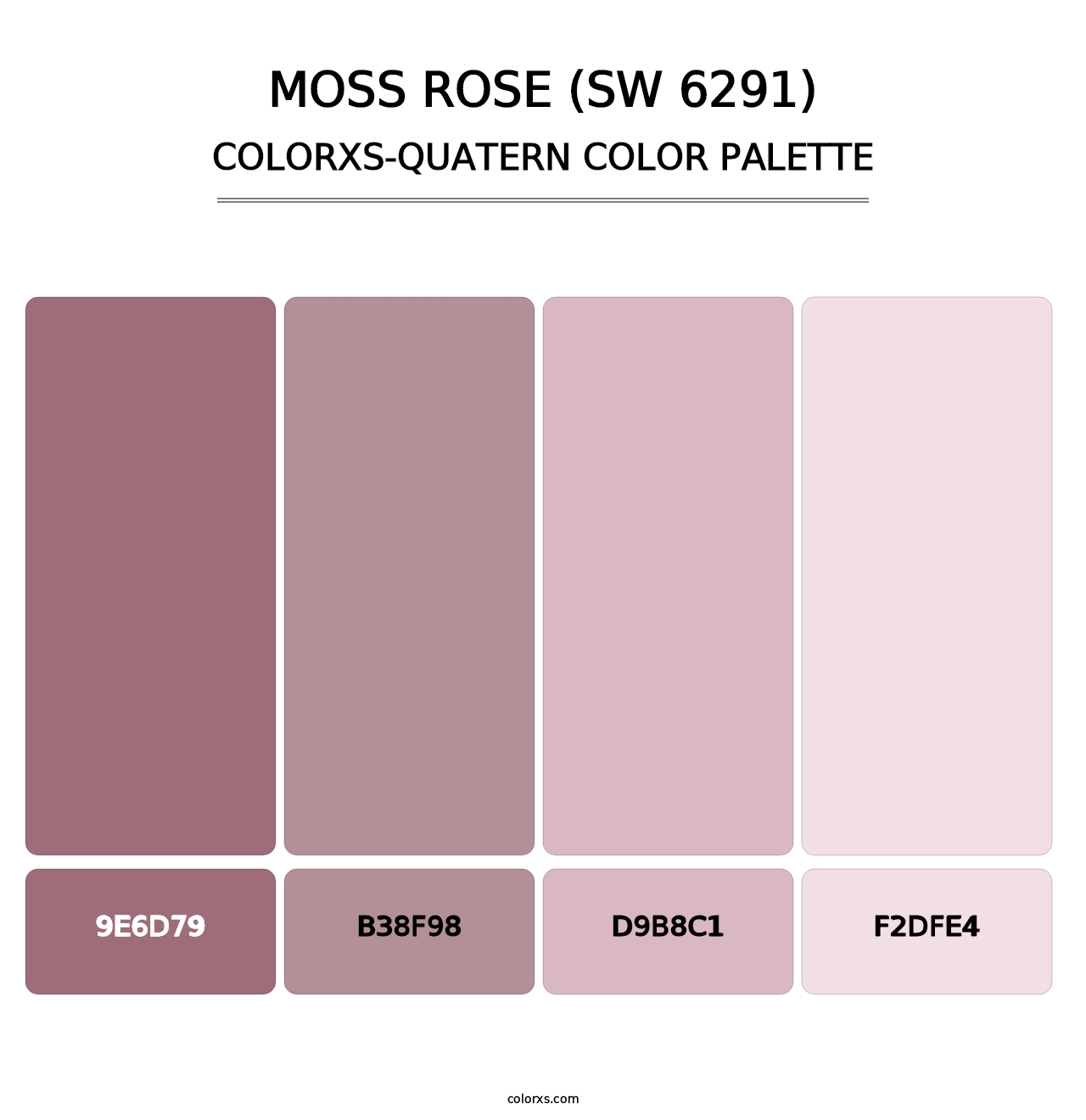 Moss Rose (SW 6291) - Colorxs Quatern Palette