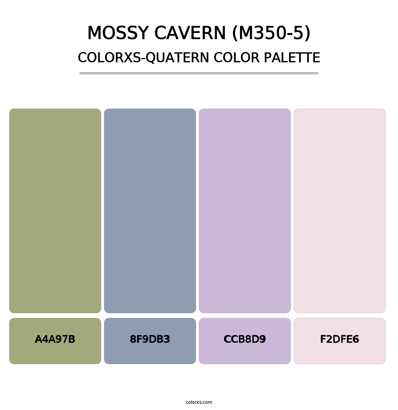 Mossy Cavern (M350-5) - Colorxs Quatern Palette