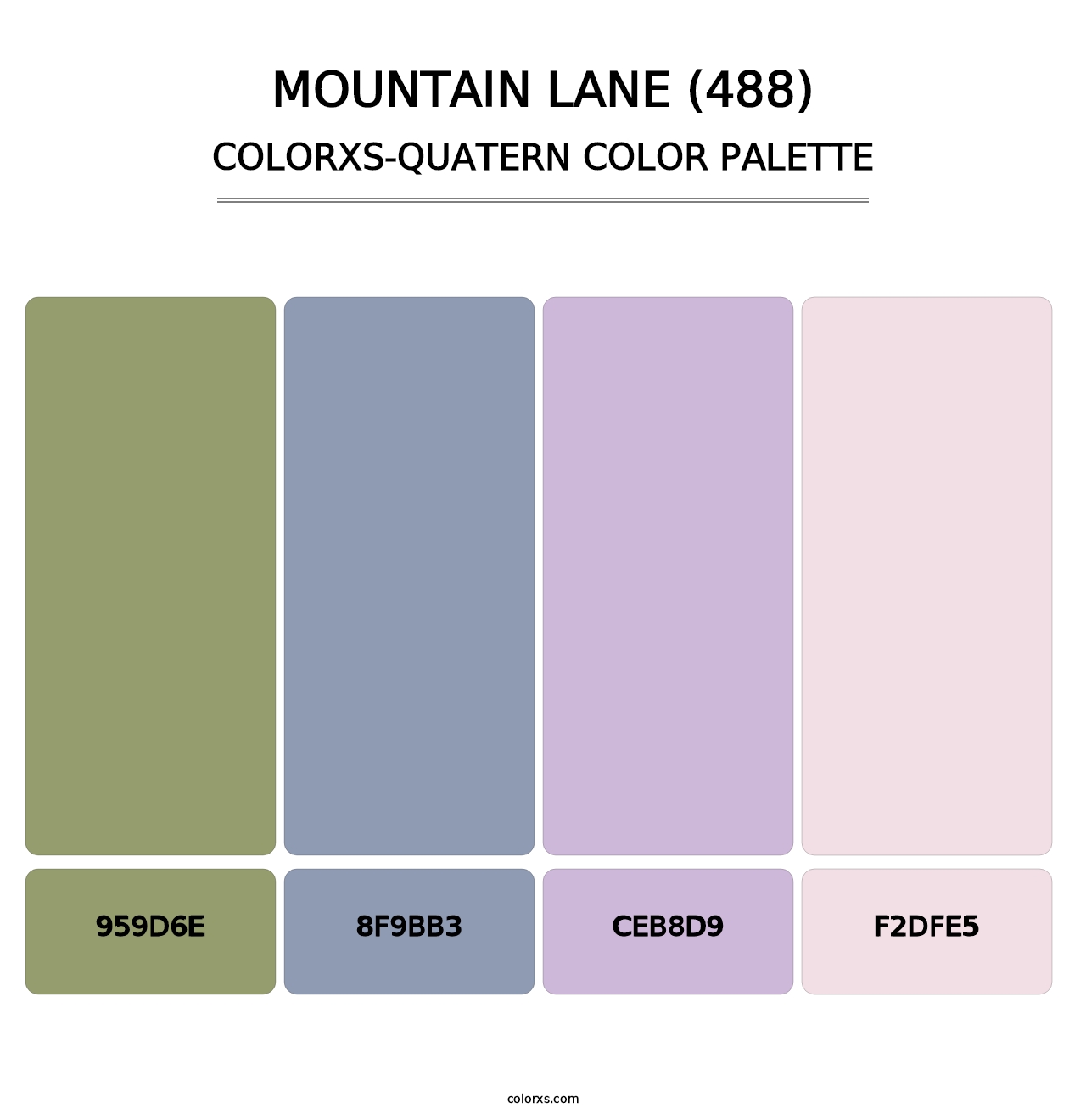 Mountain Lane (488) - Colorxs Quatern Palette