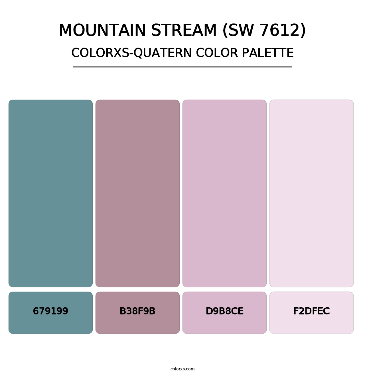 Mountain Stream (SW 7612) - Colorxs Quatern Palette
