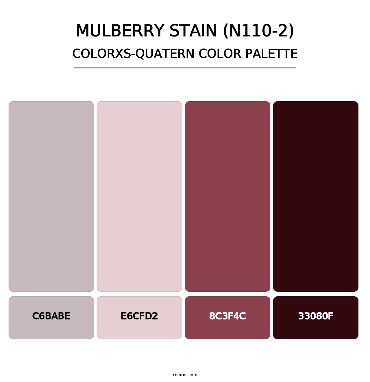 Mulberry Stain (N110-2) - Colorxs Quatern Palette
