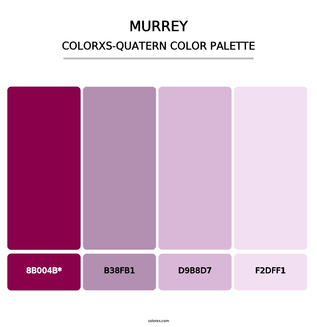 Murrey - Colorxs Quatern Palette