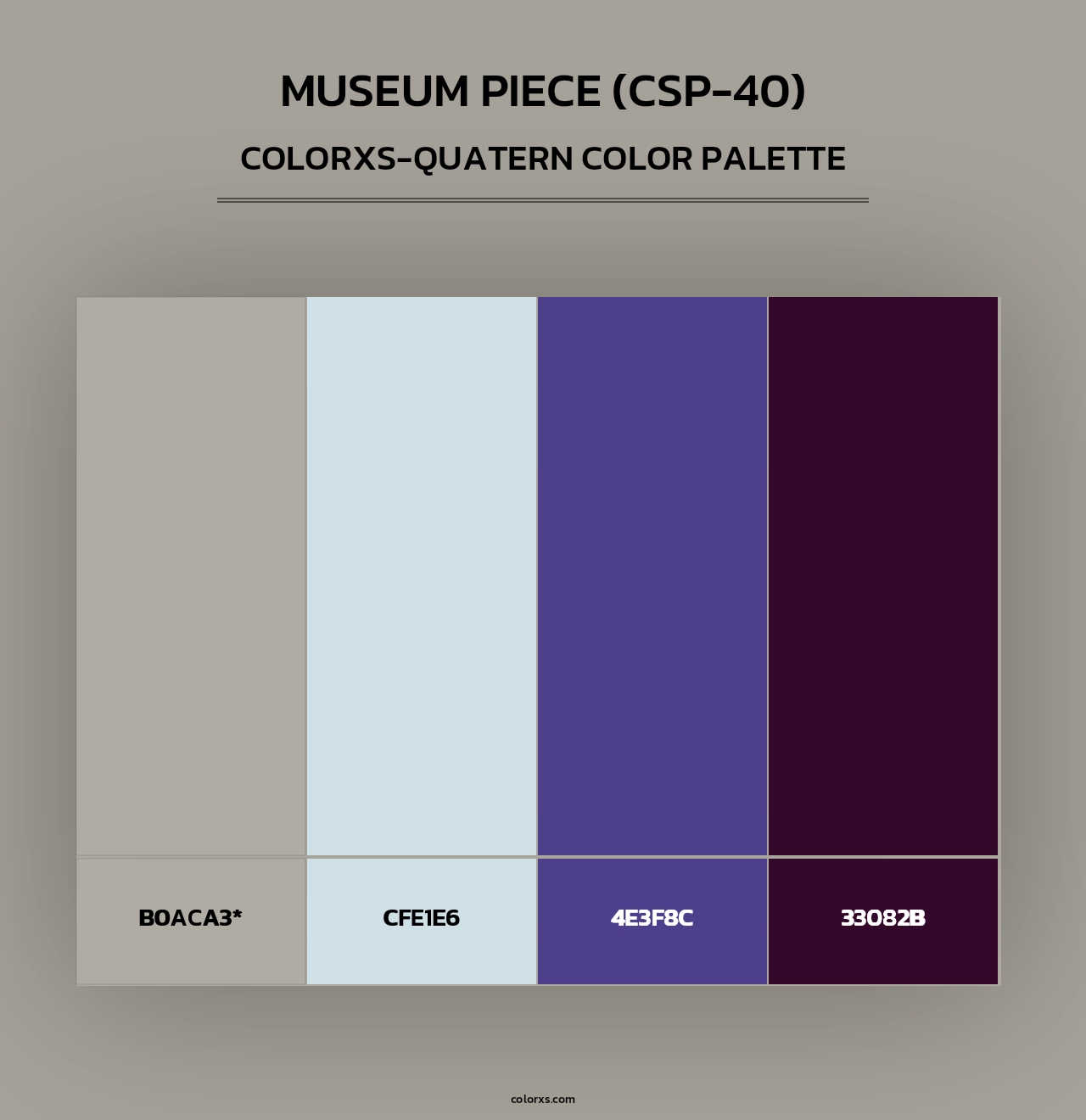Museum Piece (CSP-40) - Colorxs Quad Palette