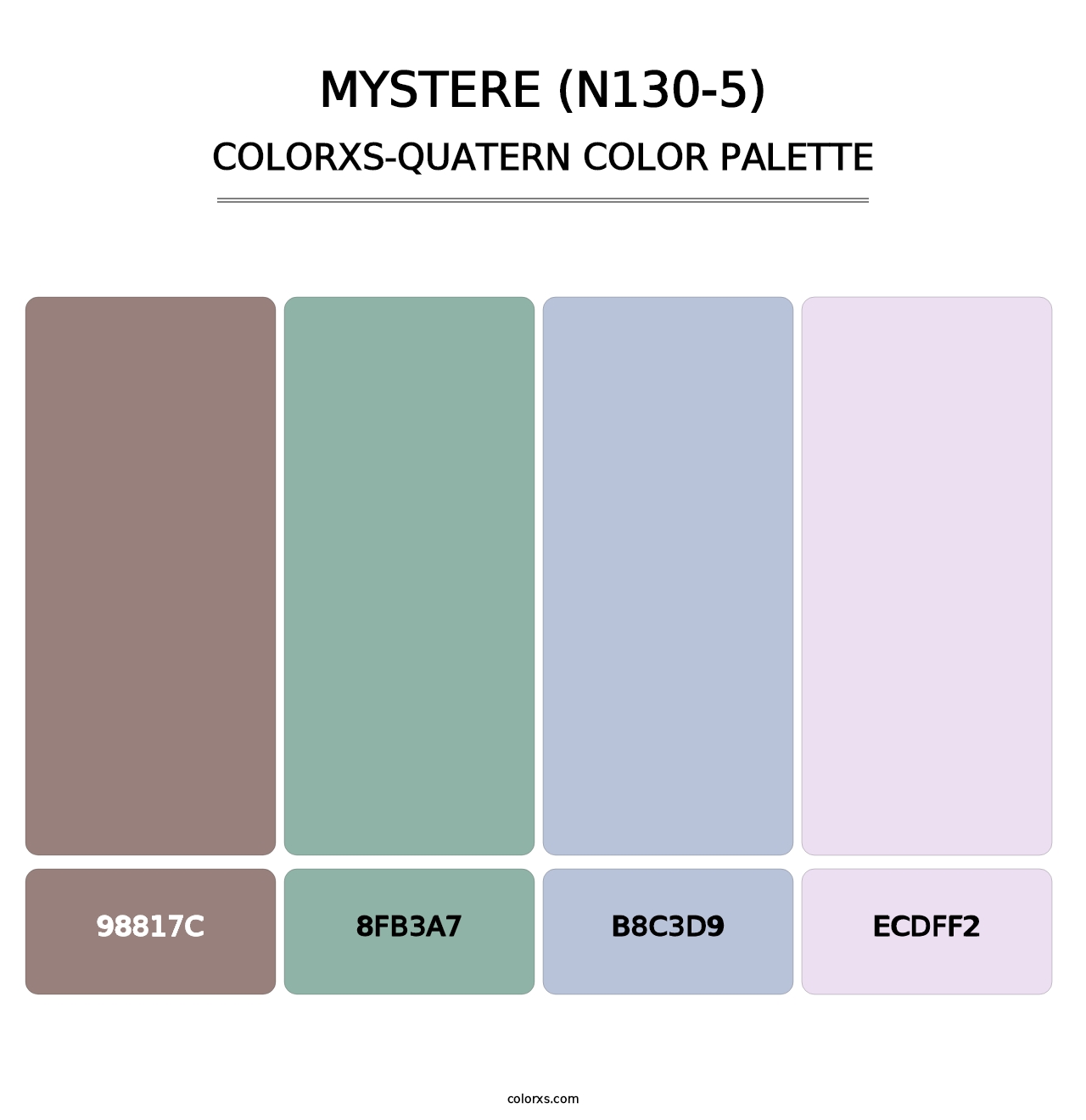 Mystere (N130-5) - Colorxs Quatern Palette