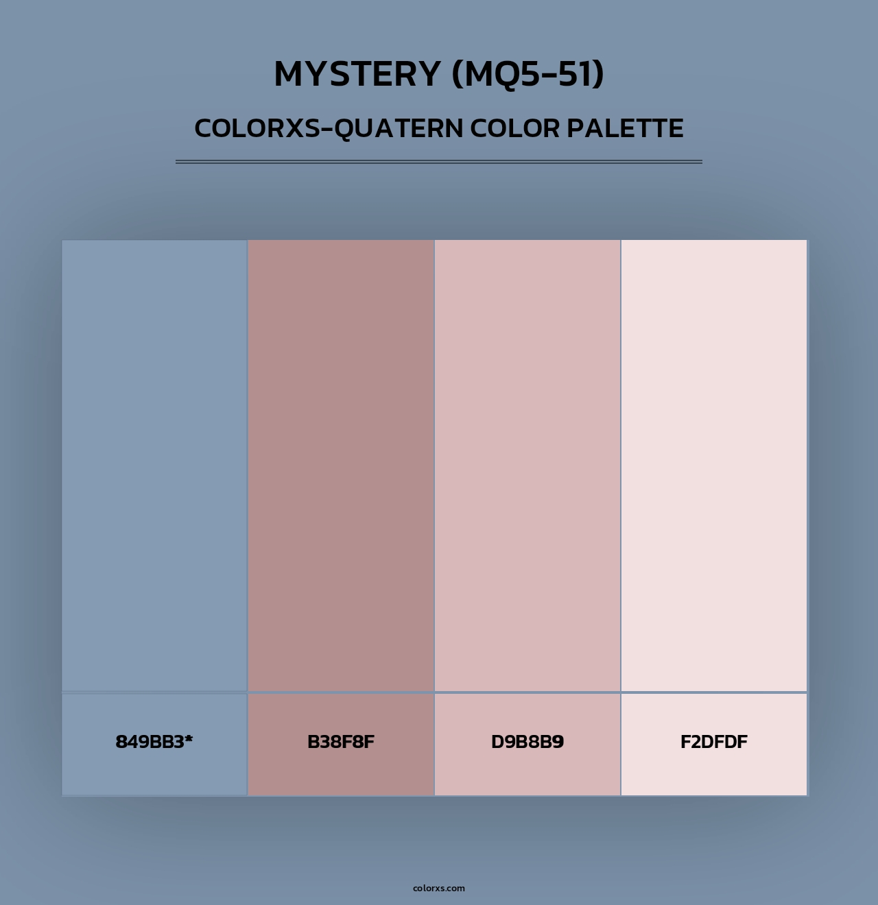 Mystery (MQ5-51) - Colorxs Quad Palette