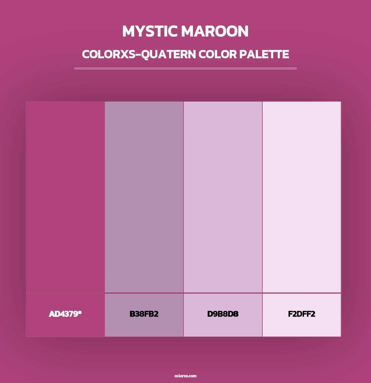 Mystic Maroon - Colorxs Quad Palette