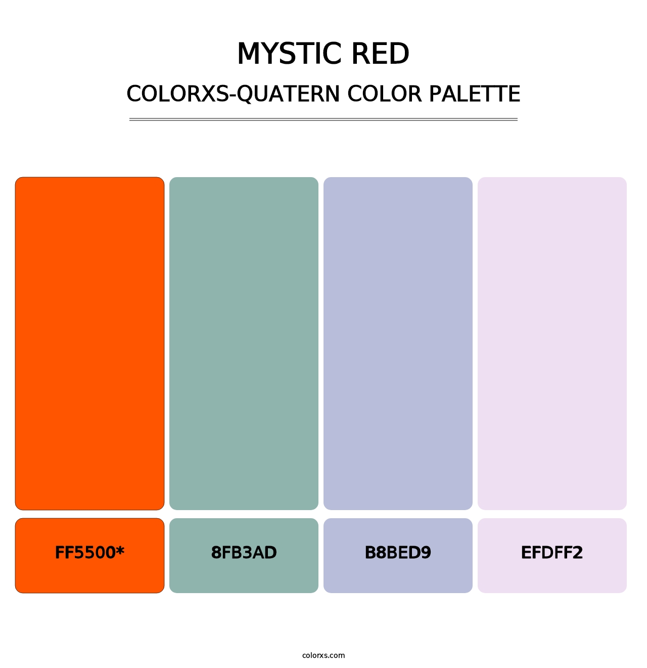 Mystic Red - Colorxs Quatern Palette