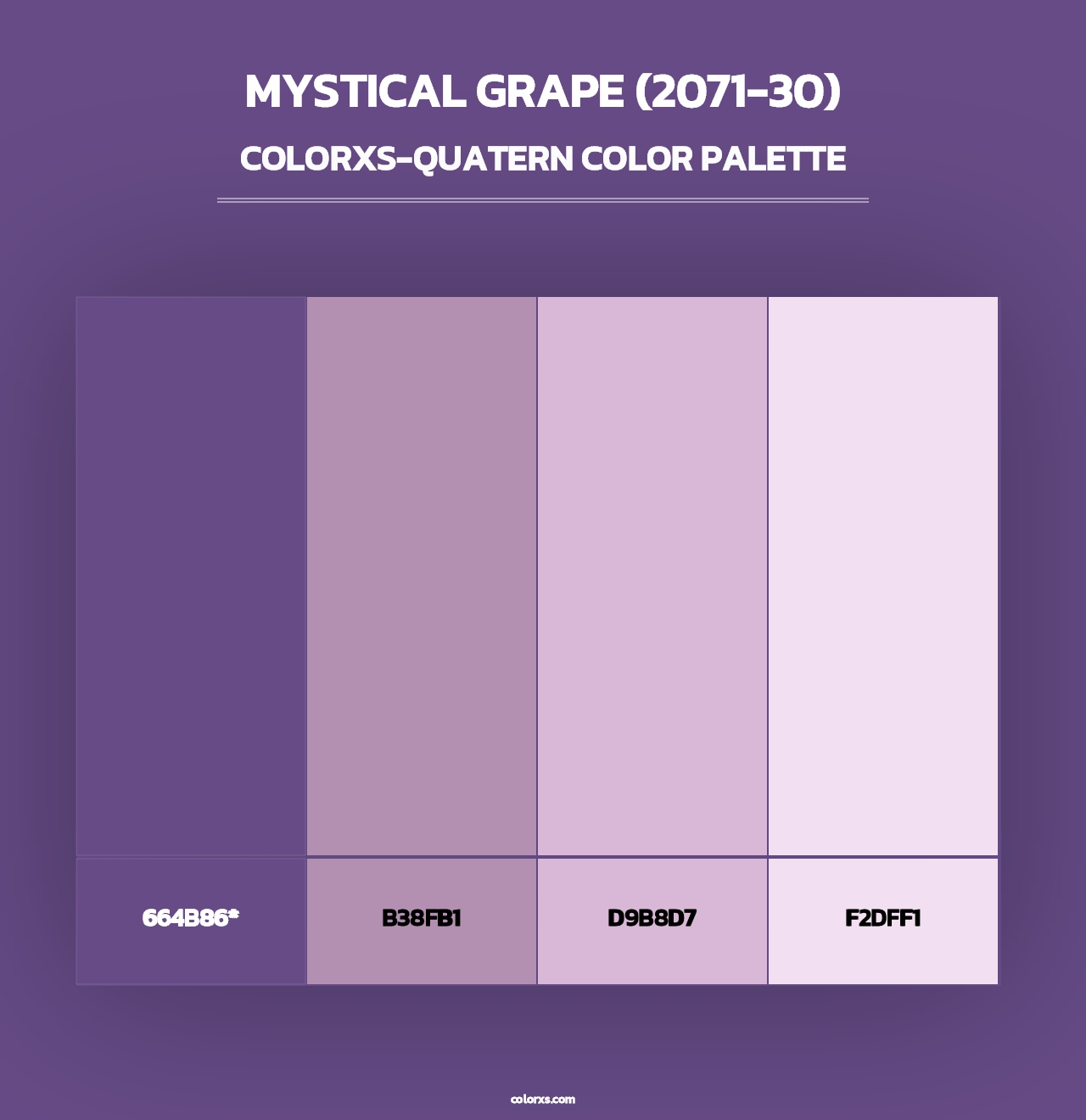 Mystical Grape (2071-30) - Colorxs Quad Palette