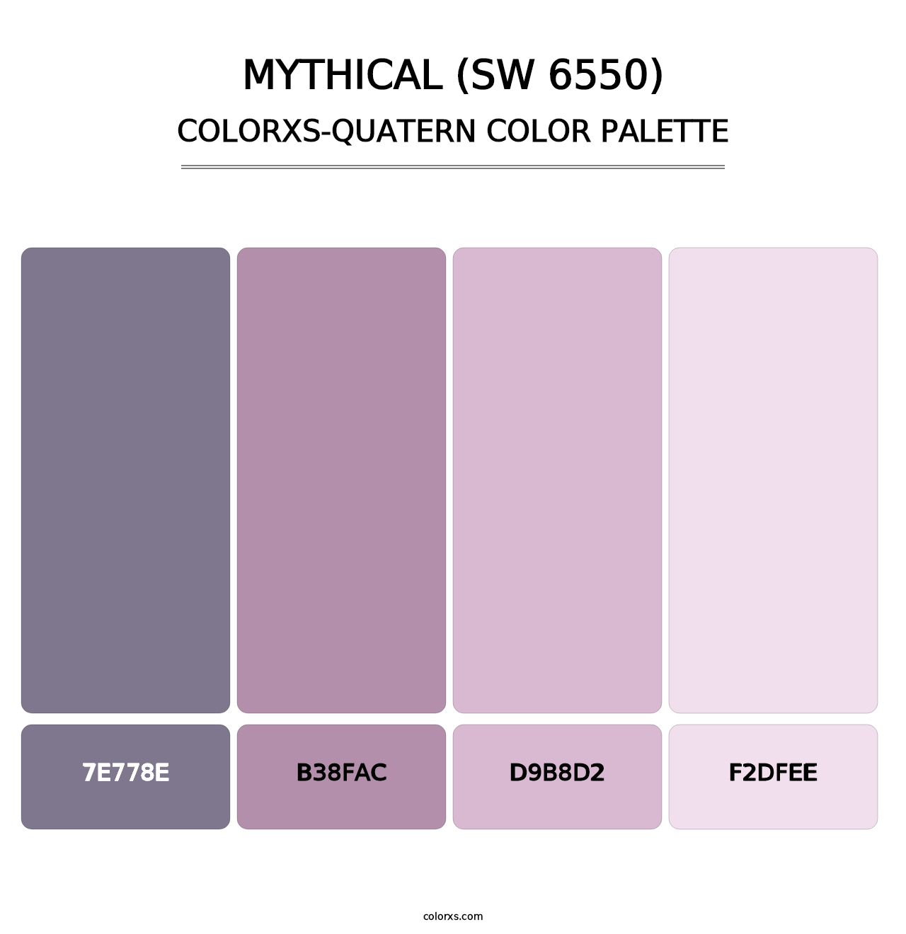 Mythical (SW 6550) - Colorxs Quatern Palette