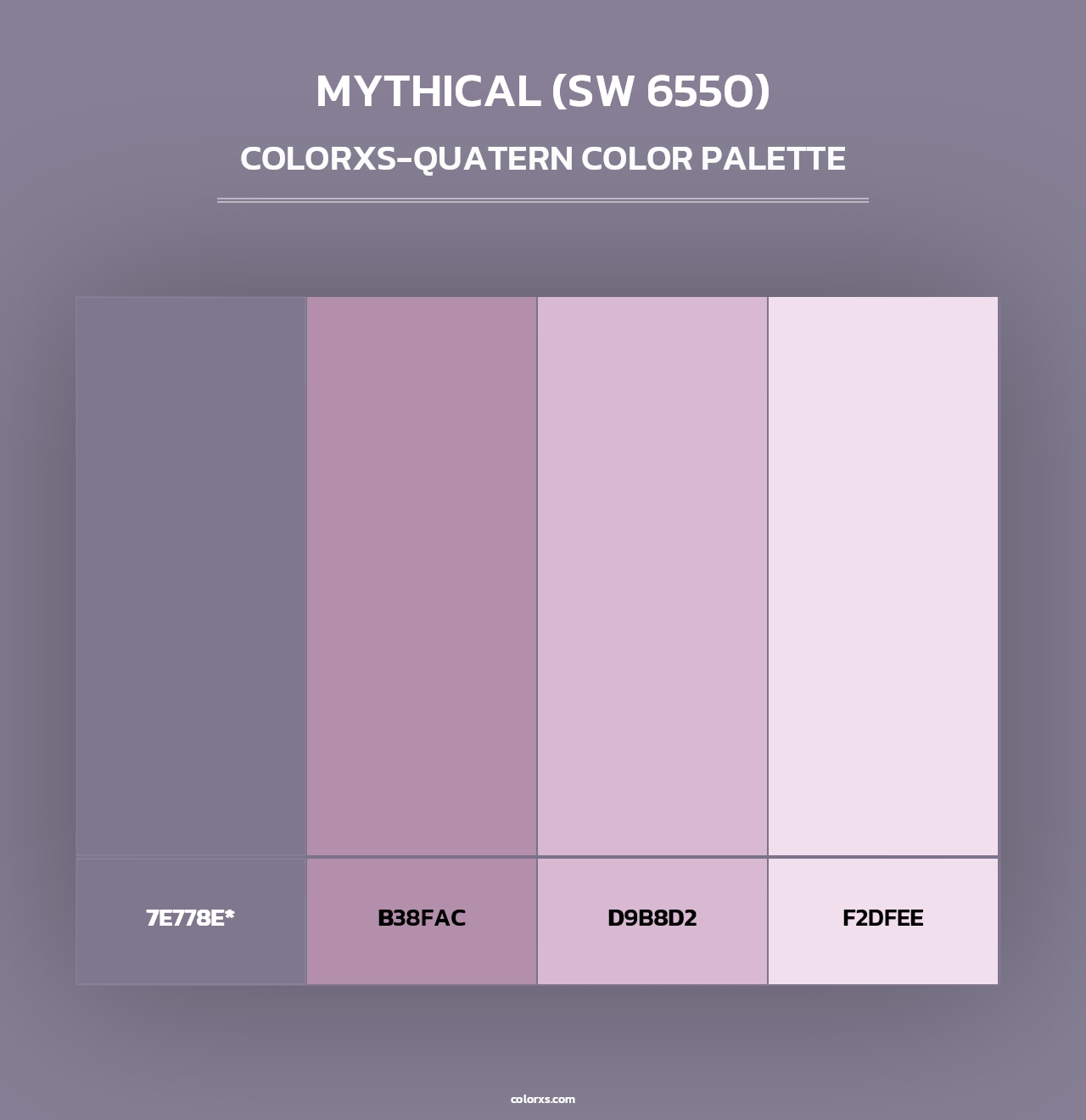 Mythical (SW 6550) - Colorxs Quad Palette