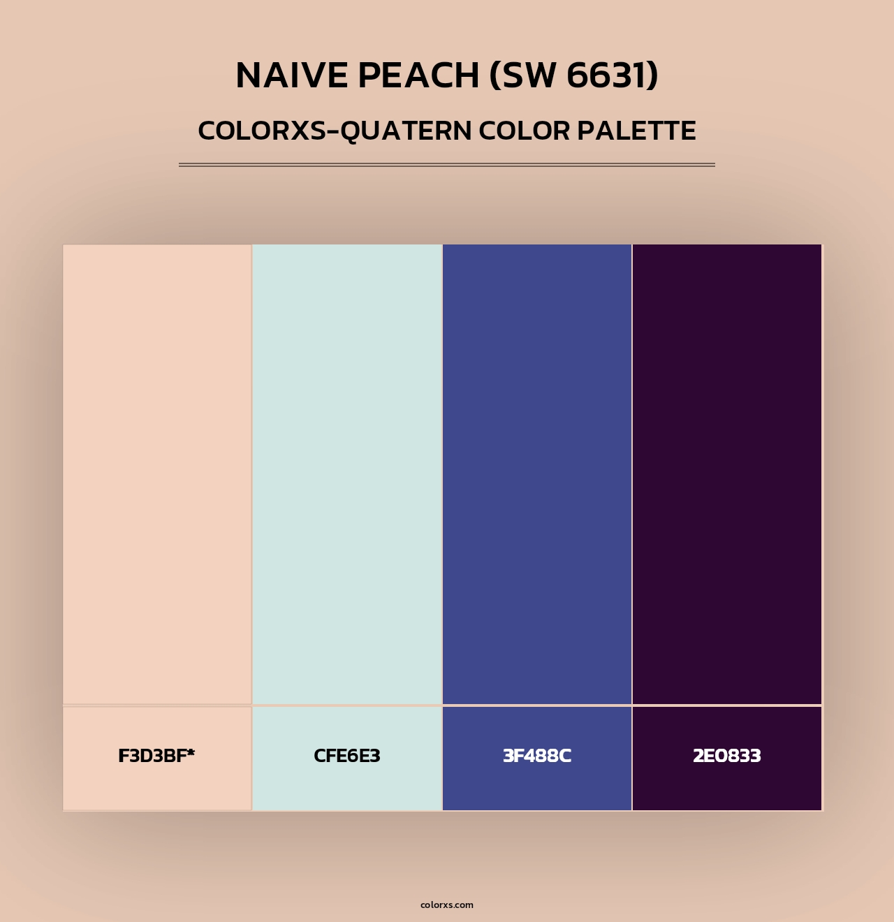 Naive Peach (SW 6631) - Colorxs Quad Palette