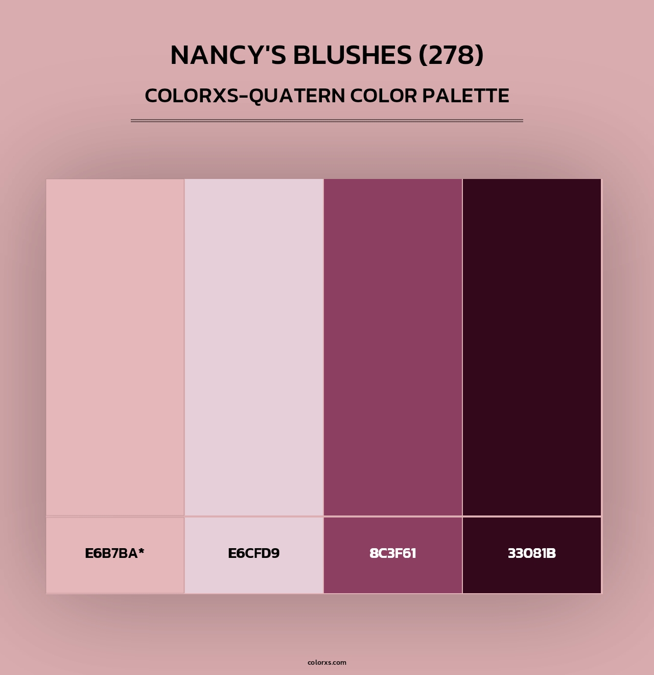 Nancy's Blushes (278) - Colorxs Quad Palette