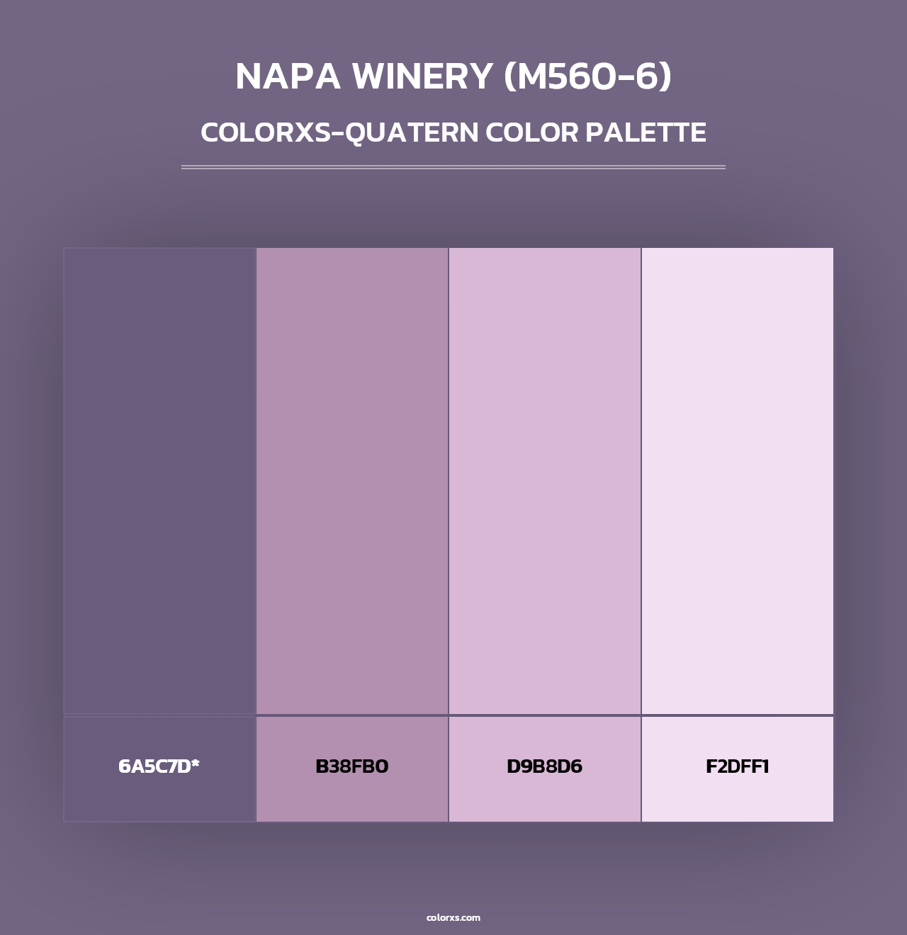 Napa Winery (M560-6) - Colorxs Quad Palette