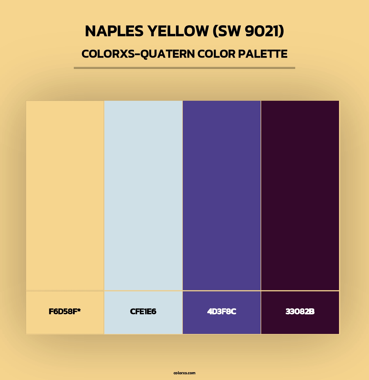 Naples Yellow (SW 9021) - Colorxs Quad Palette
