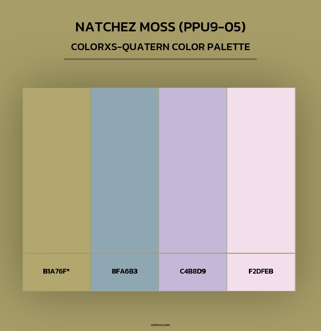 Natchez Moss (PPU9-05) - Colorxs Quad Palette