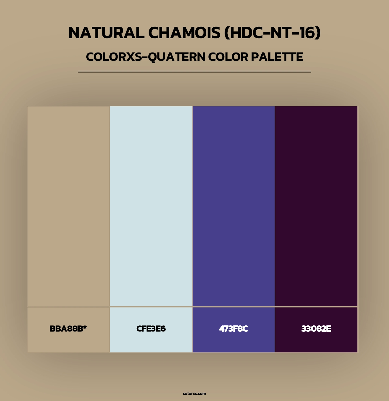 Natural Chamois (HDC-NT-16) - Colorxs Quad Palette