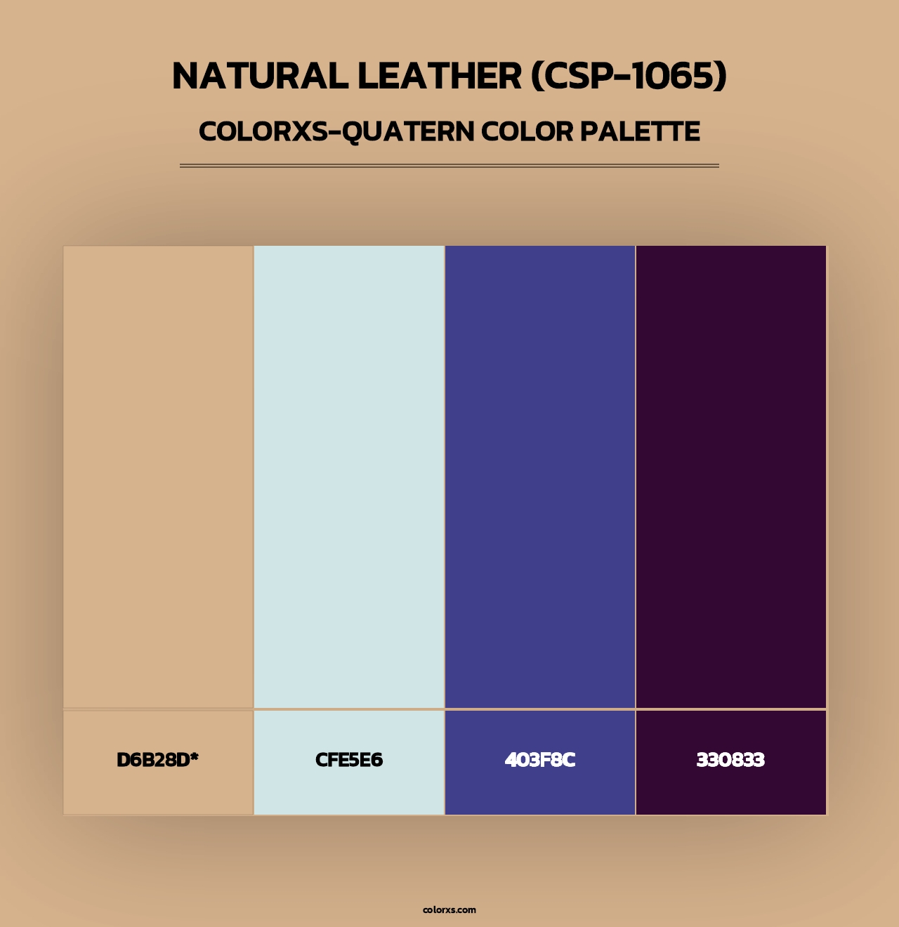 Natural Leather (CSP-1065) - Colorxs Quad Palette