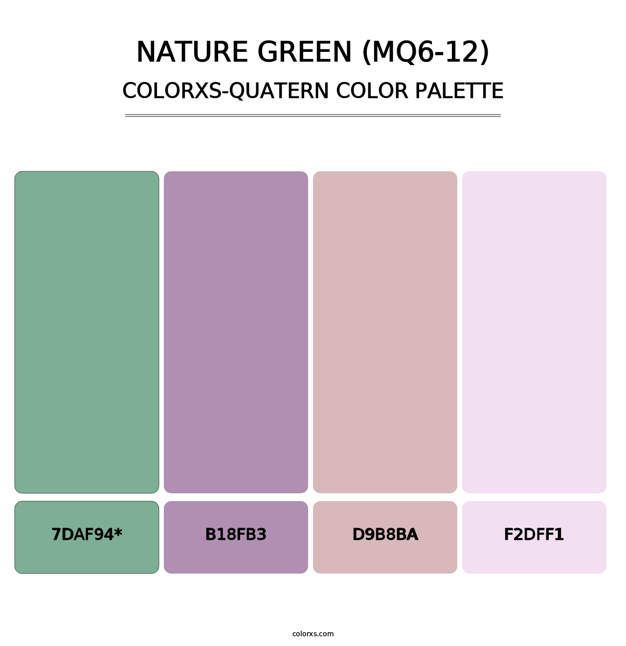 Nature Green (MQ6-12) - Colorxs Quatern Palette
