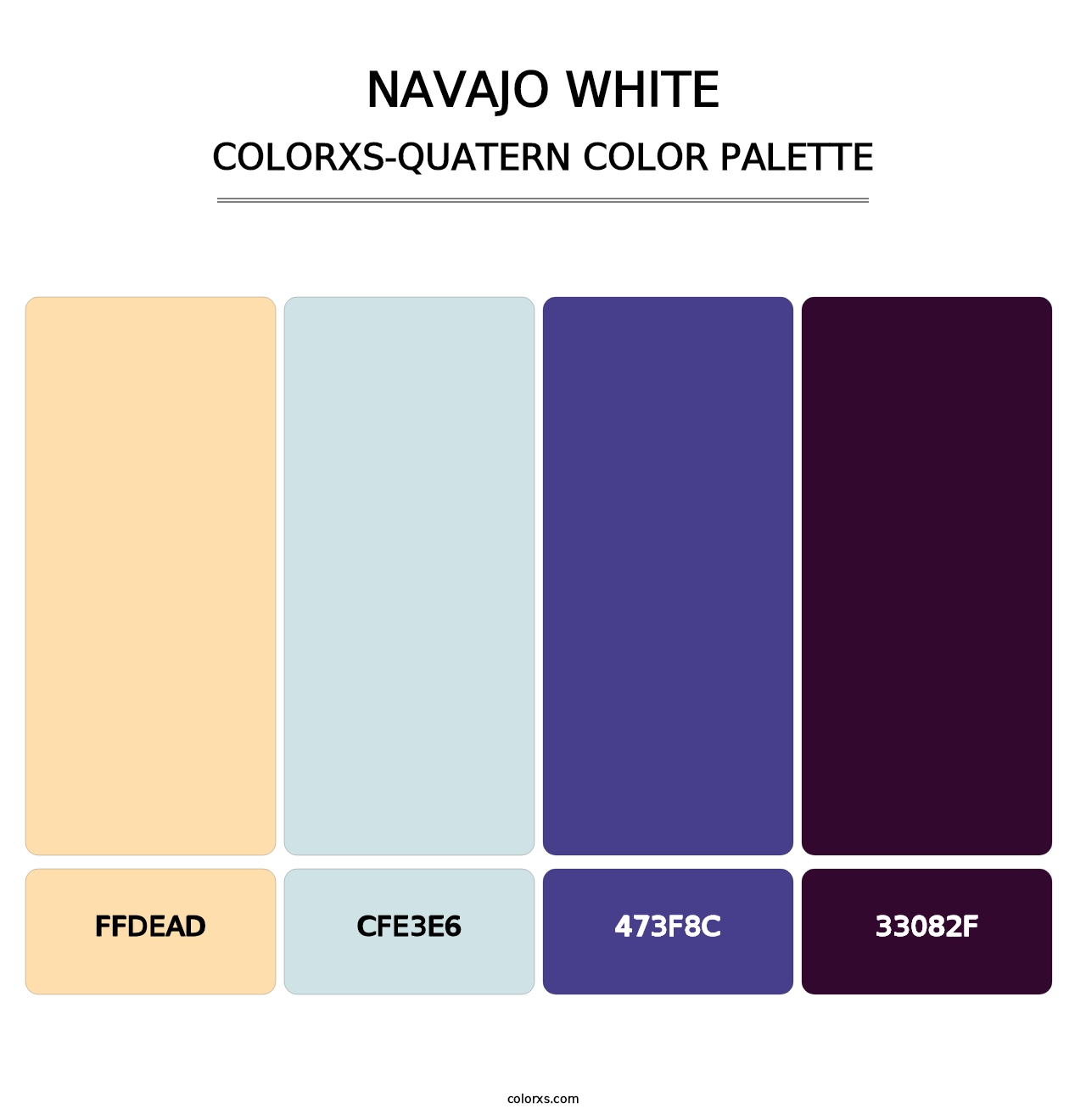 Navajo White - Colorxs Quatern Palette