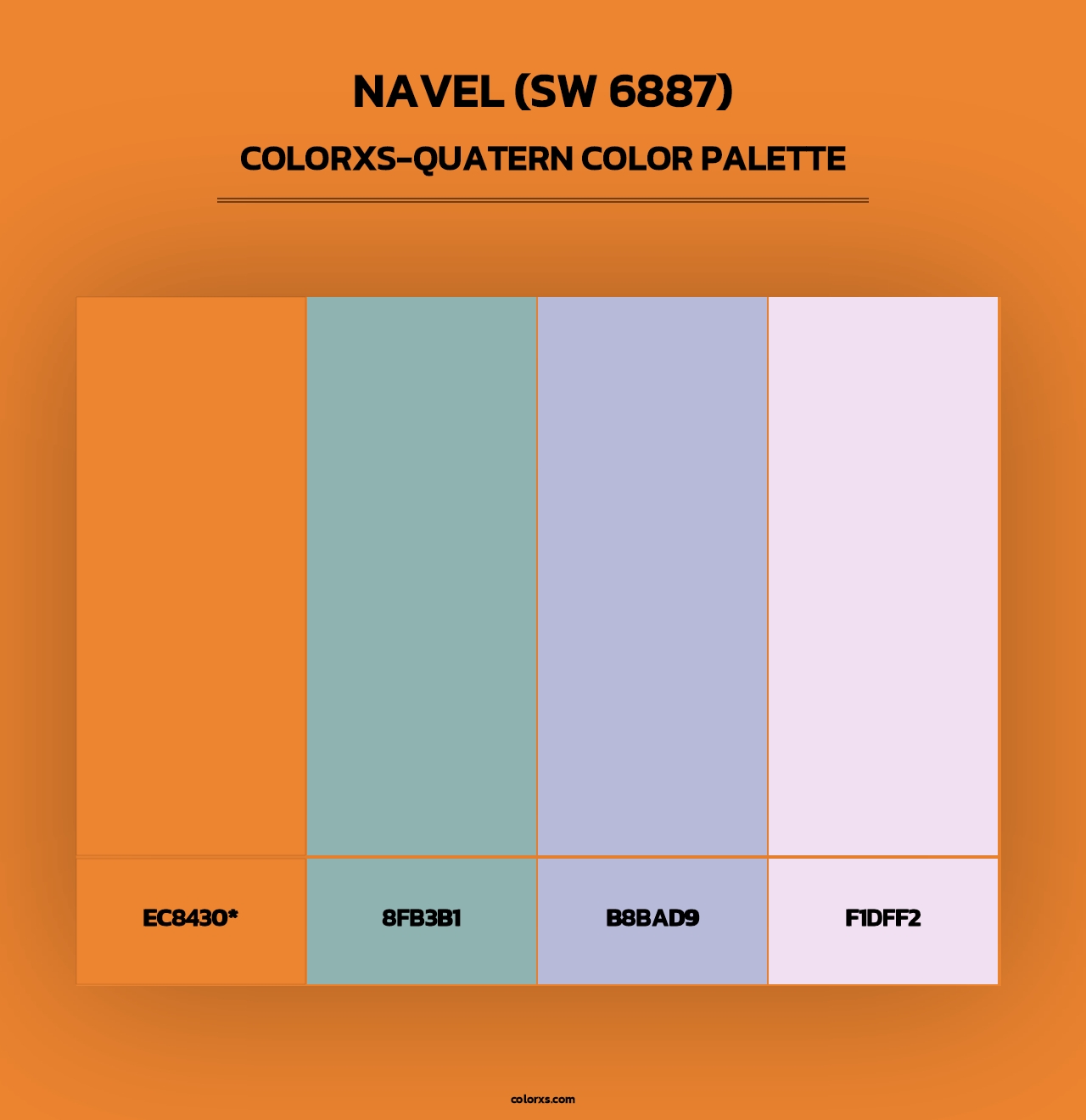 Navel (SW 6887) - Colorxs Quad Palette