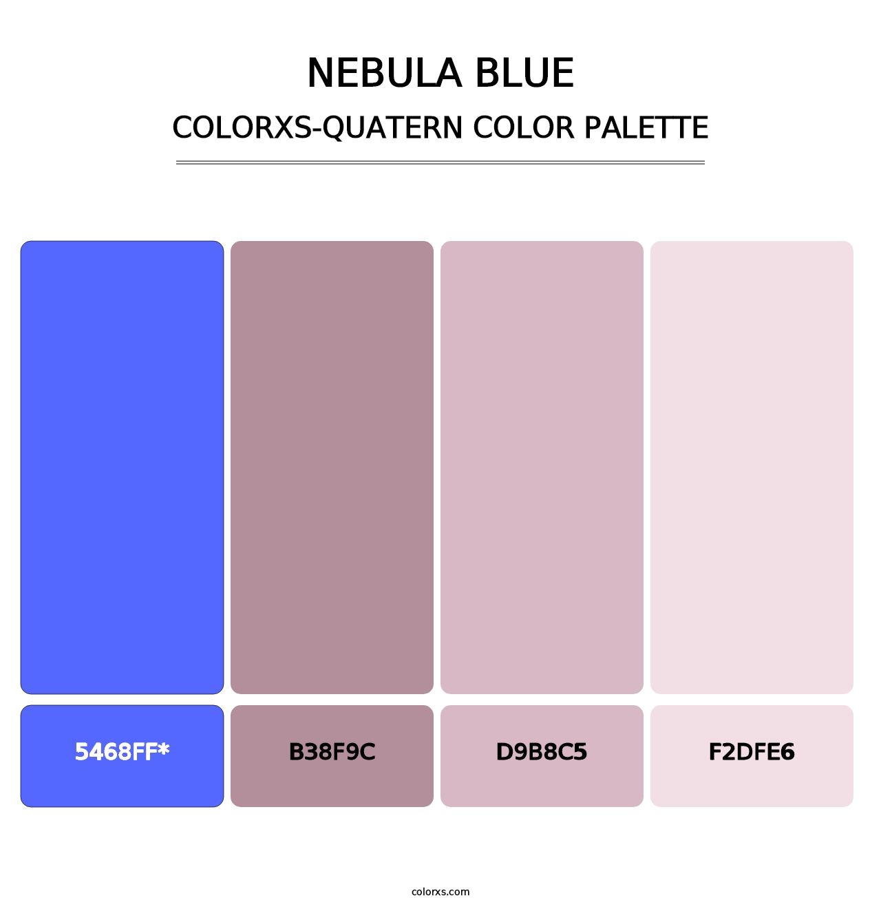 Nebula Blue - Colorxs Quatern Palette